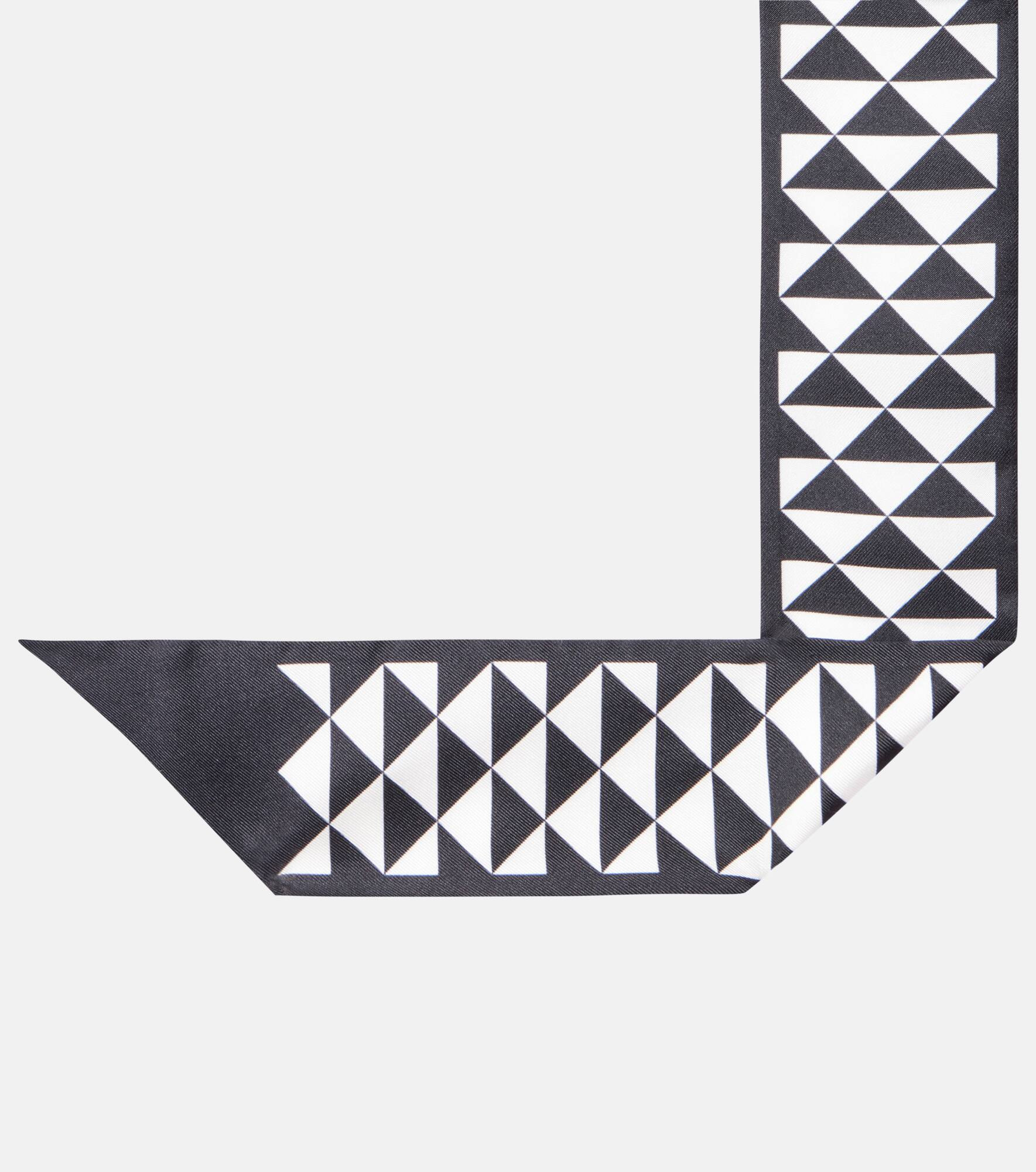 Printed silk twill scarf - 5