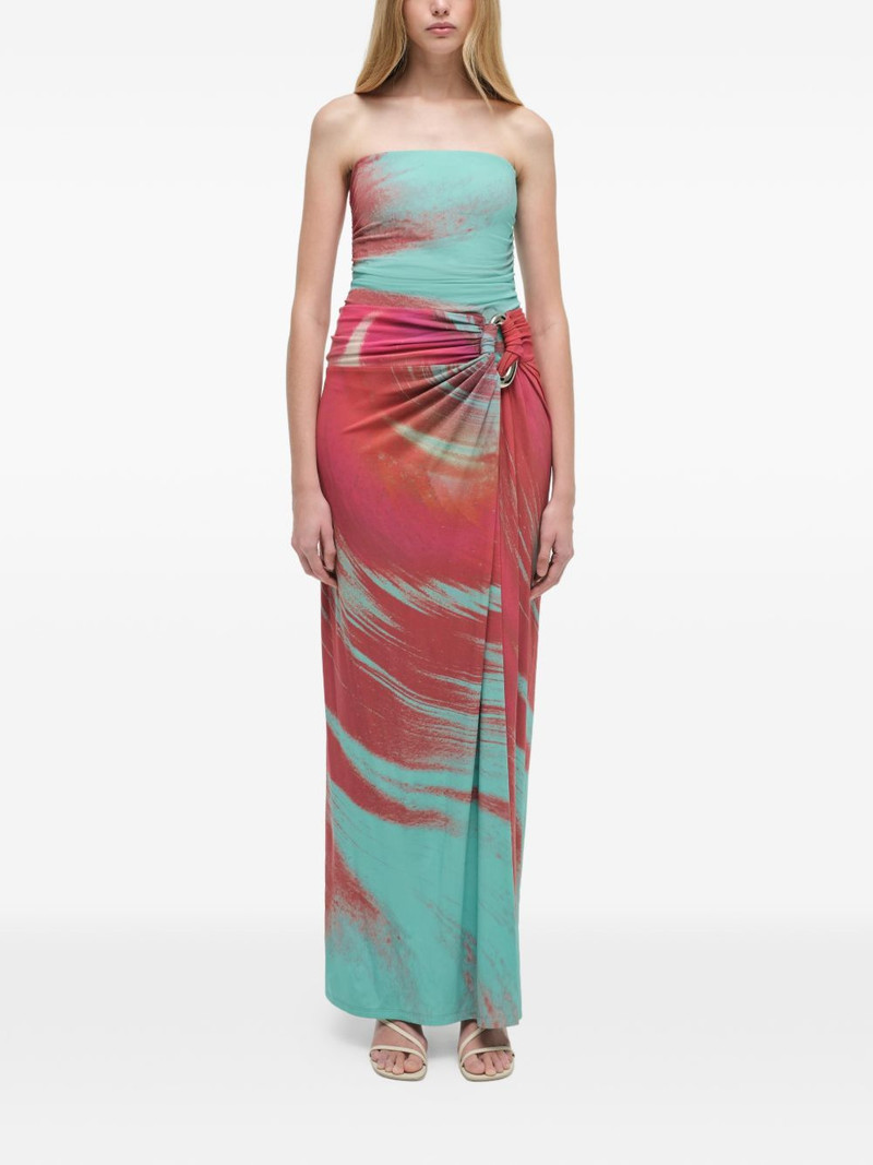 SIMKHAI Emma strapless maxi dress outlook