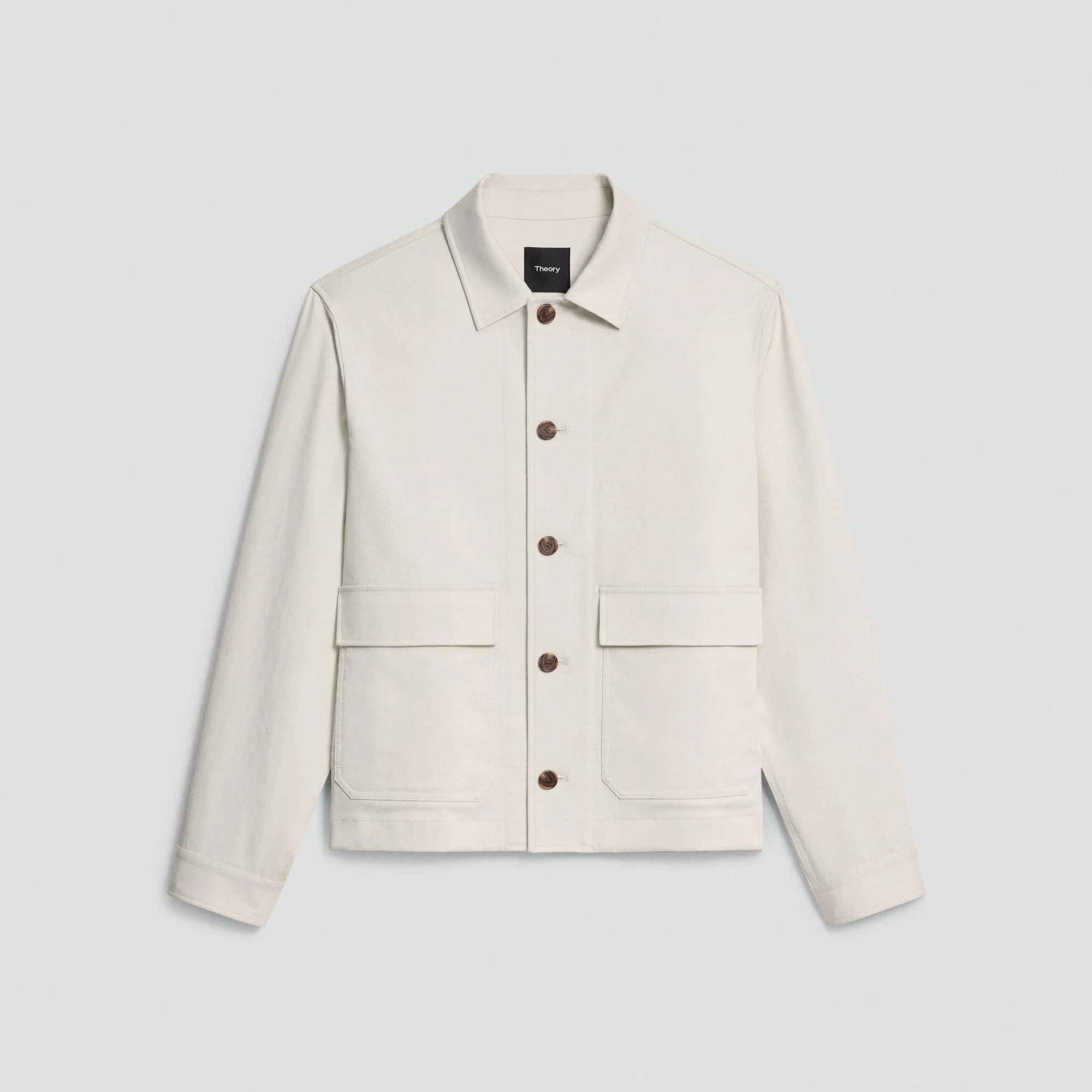 Button-Up Jacket in Moonsoft Cotton - 1