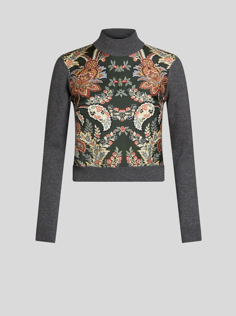 SWEATER WITH PAISLEY PRINT 1