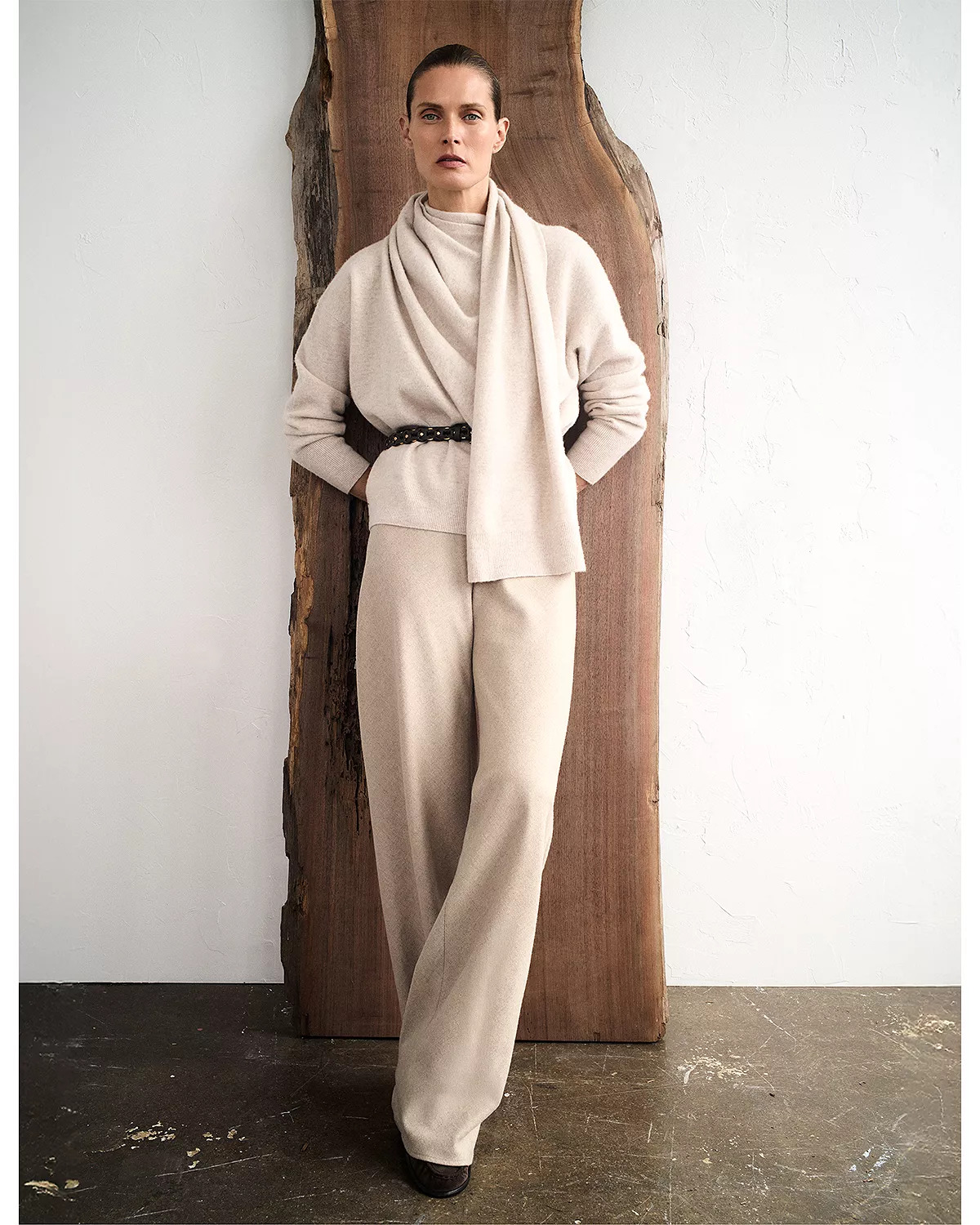 Wool & Cashmere Draped Sweater - 2