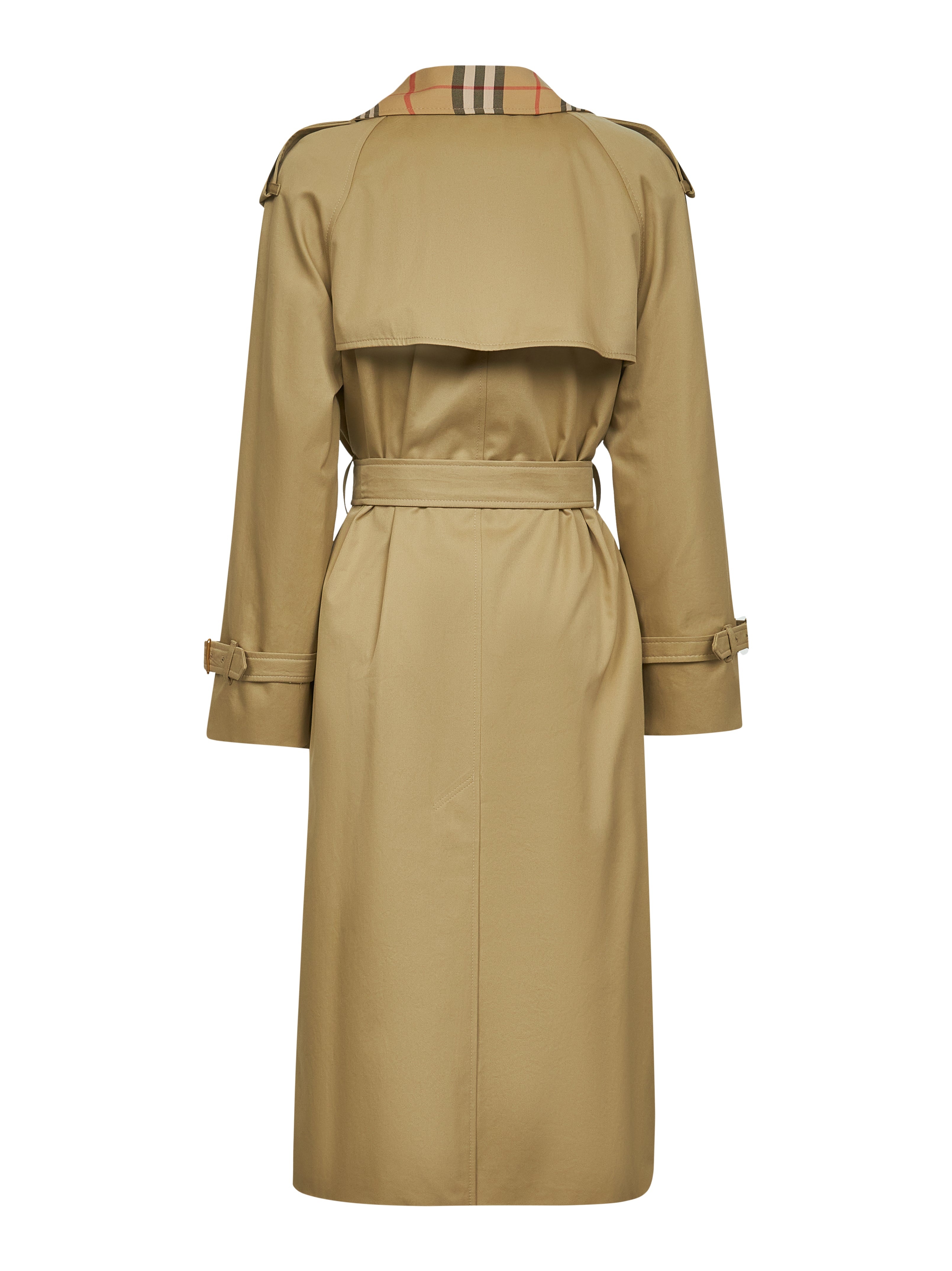 Beige gabardine Castleford long trench coat - 2