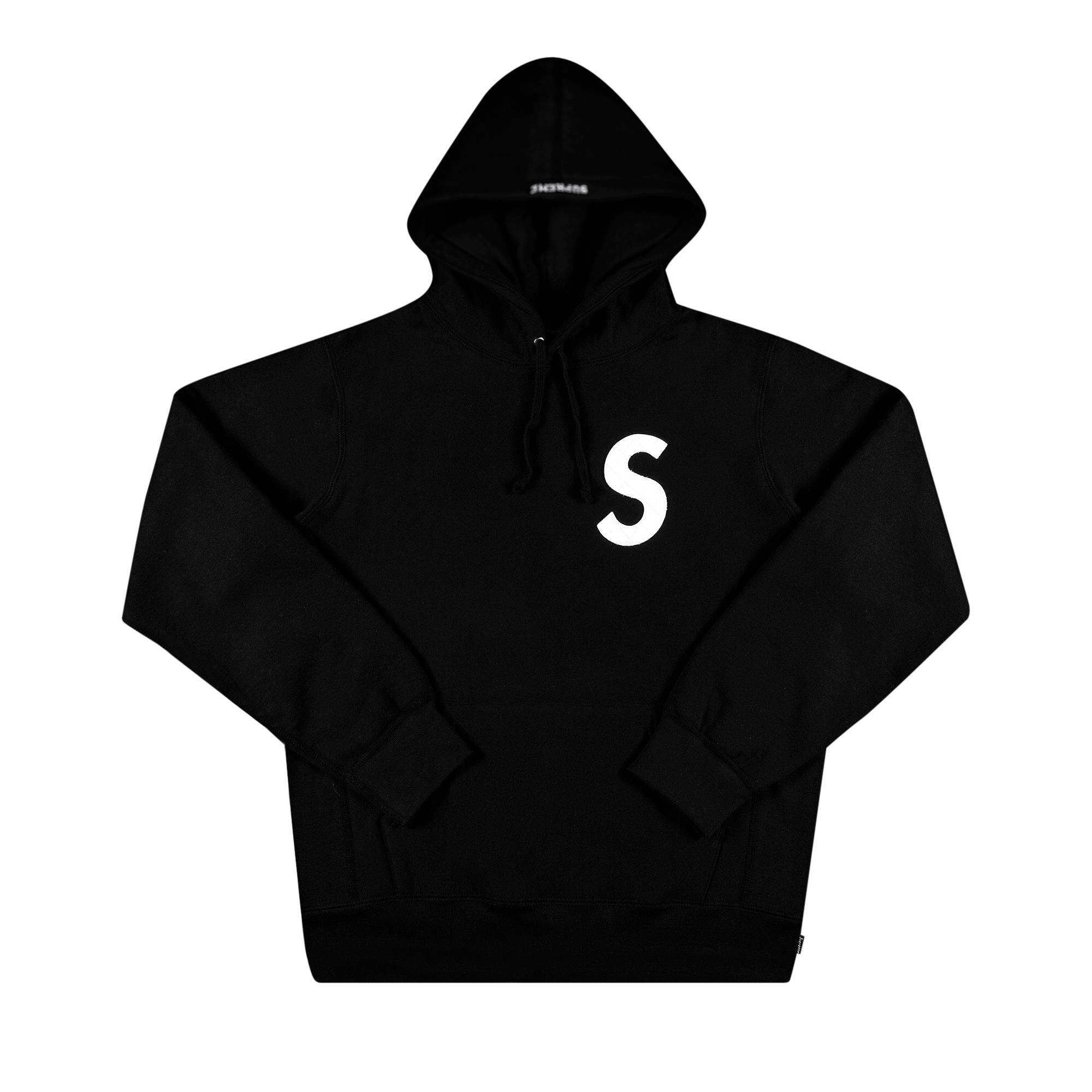 Supreme S Logo Hooded Sweatshirt 'Black' - 1