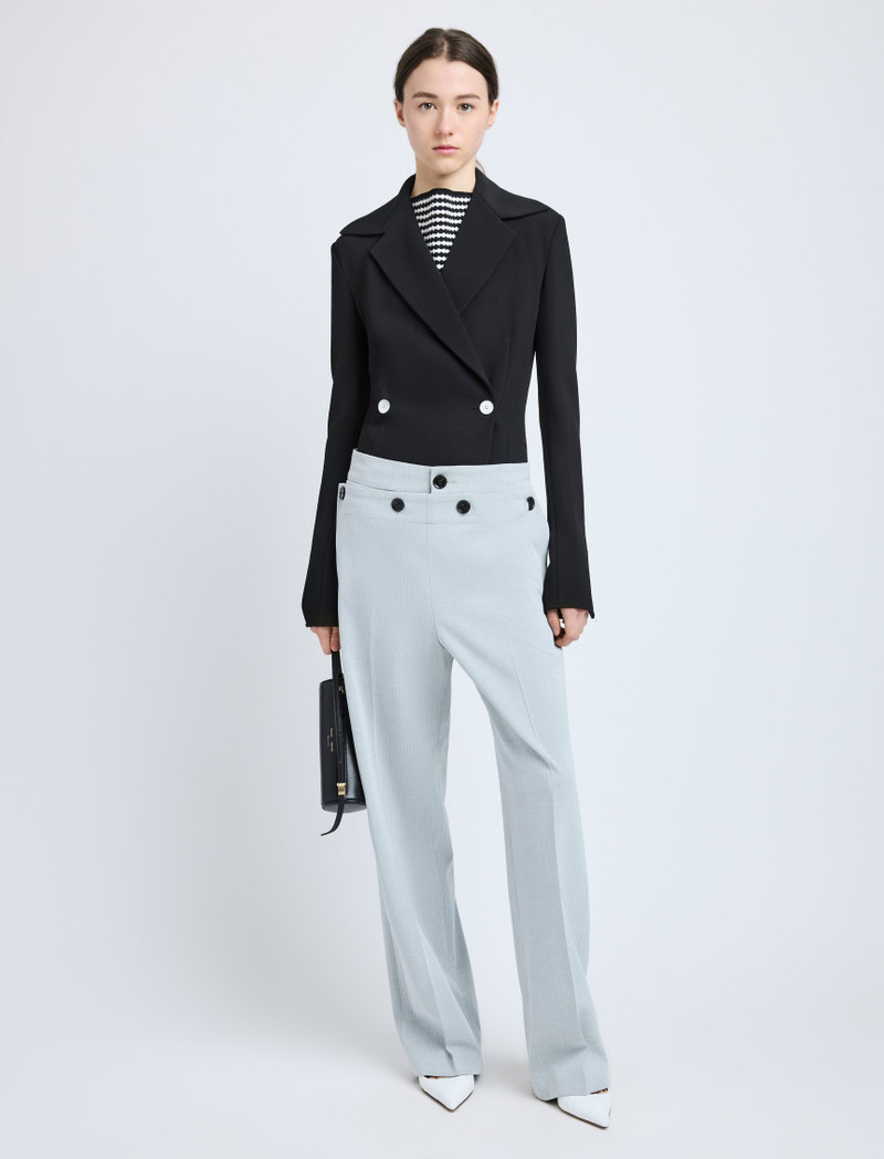 Proenza Schouler Marine Jacket in Bi-Stretch Suiting outlook
