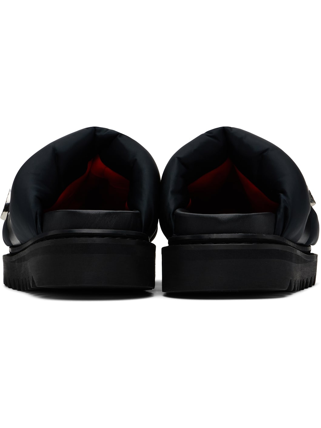 Black Padded Slippers - 2