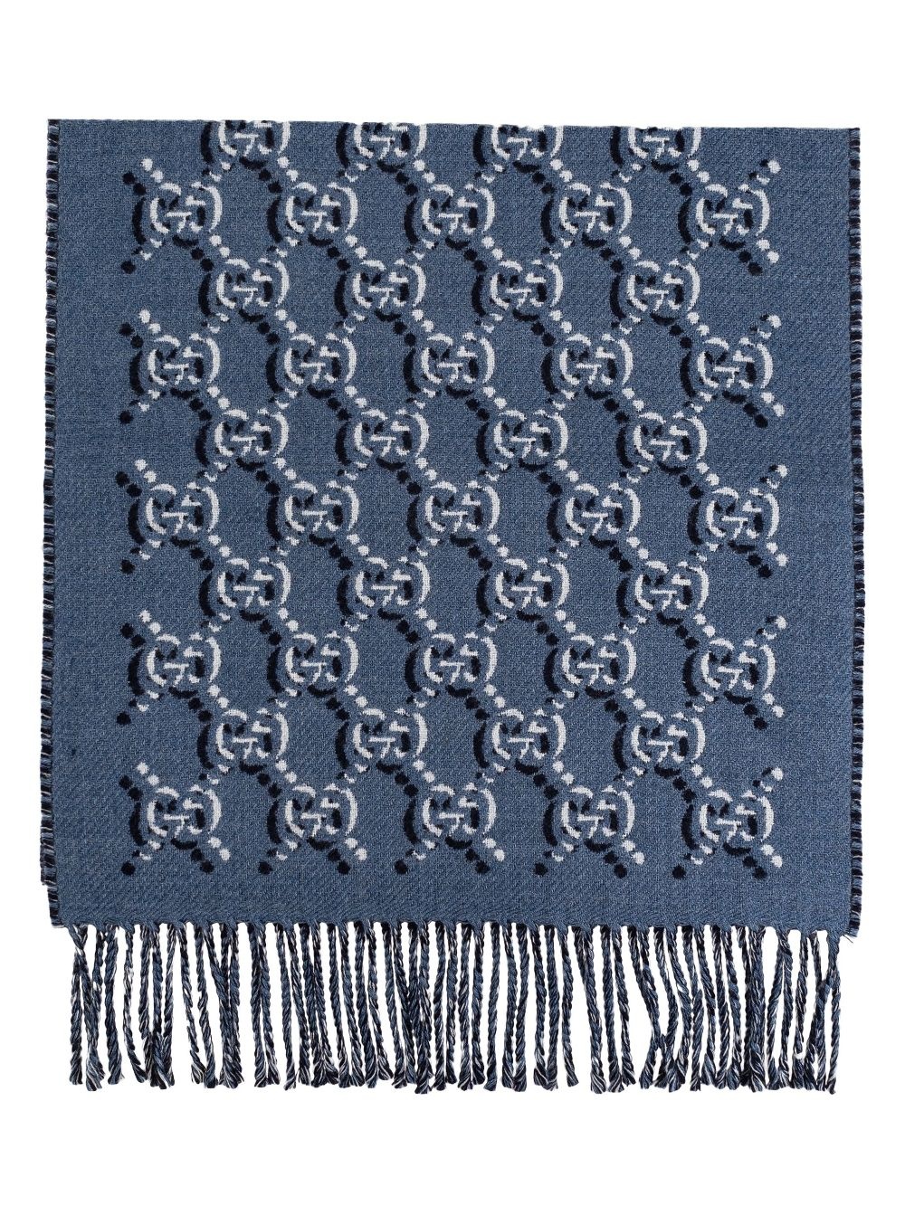 GG Shadow wool scarf - 1