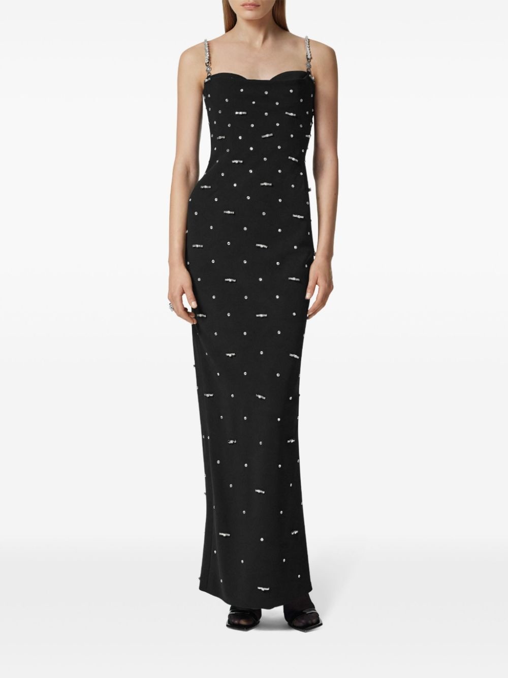 crystal-embellished gown - 2