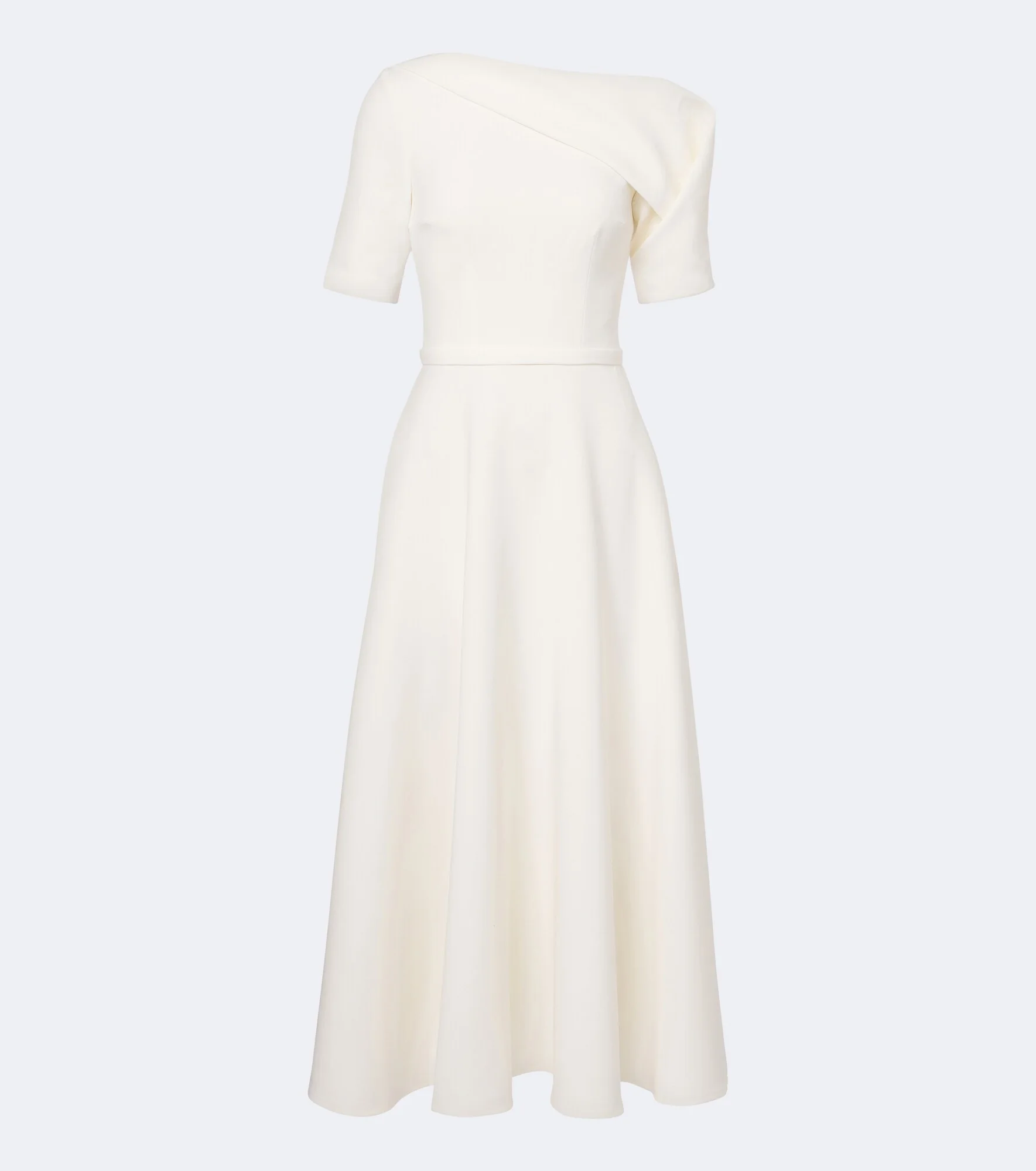 Bridal Melinda belted crêpe midi dress - 1