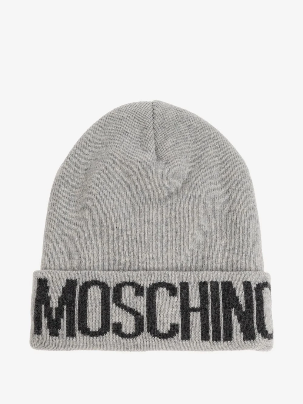 logo-intarsia beanie hat - 1