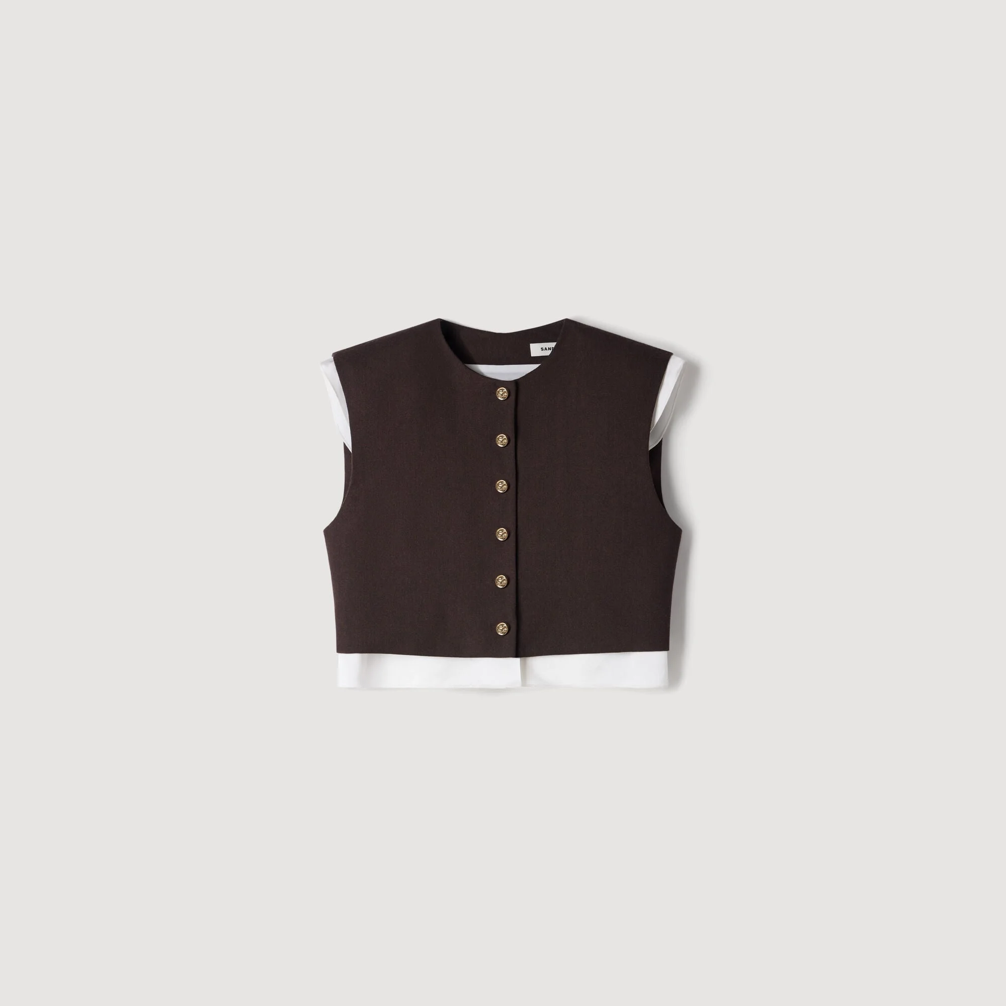 2-IN-1 WOOL CROP TOP - 1