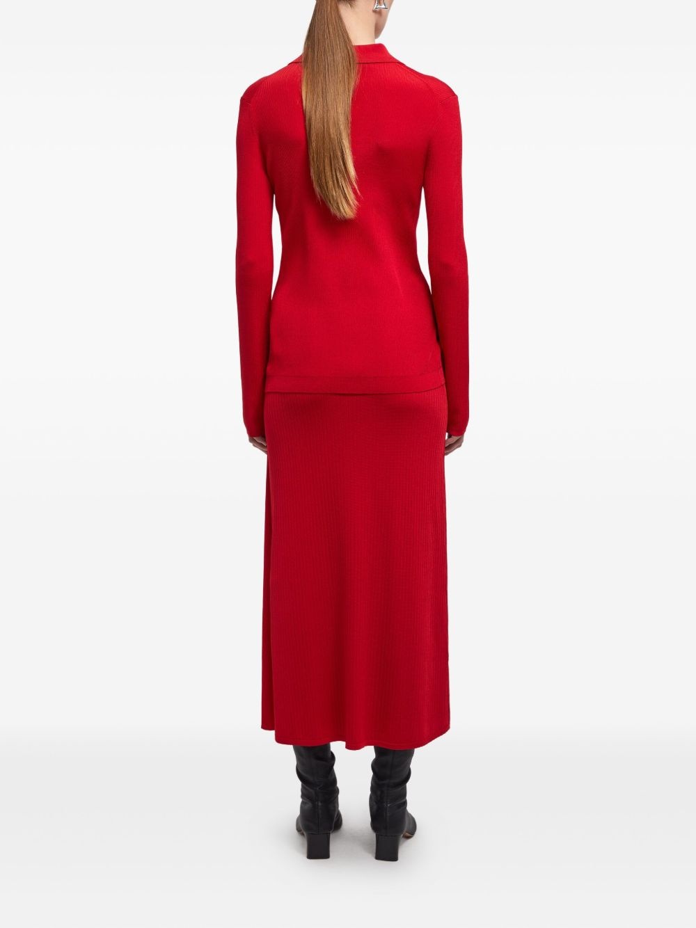 double-layer A-line skirt - 3