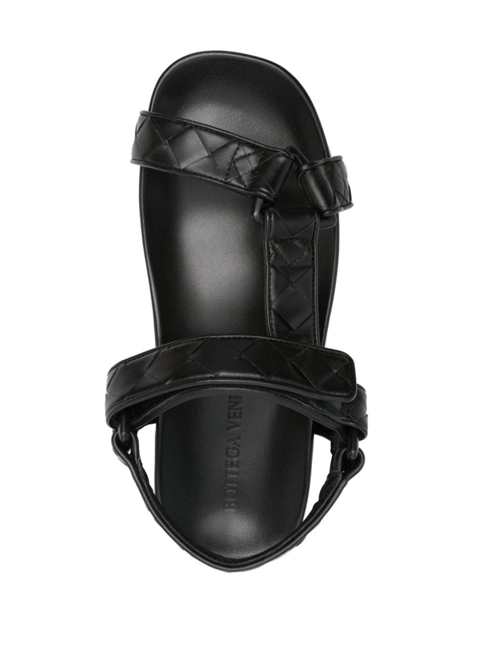 Intrecciato leather sandals - 4