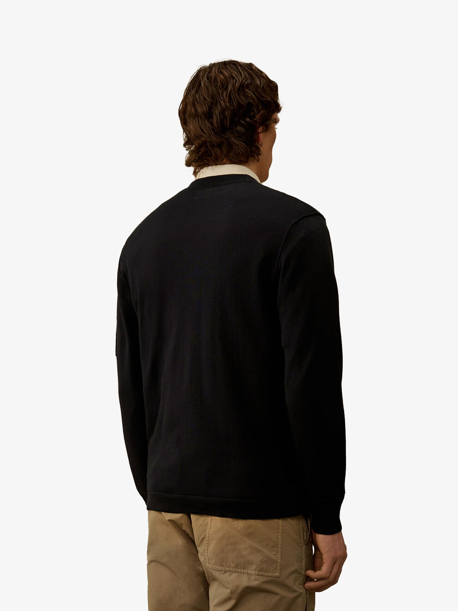 C.P.Company Men Cotton Cardigan With Logo Detail - 3