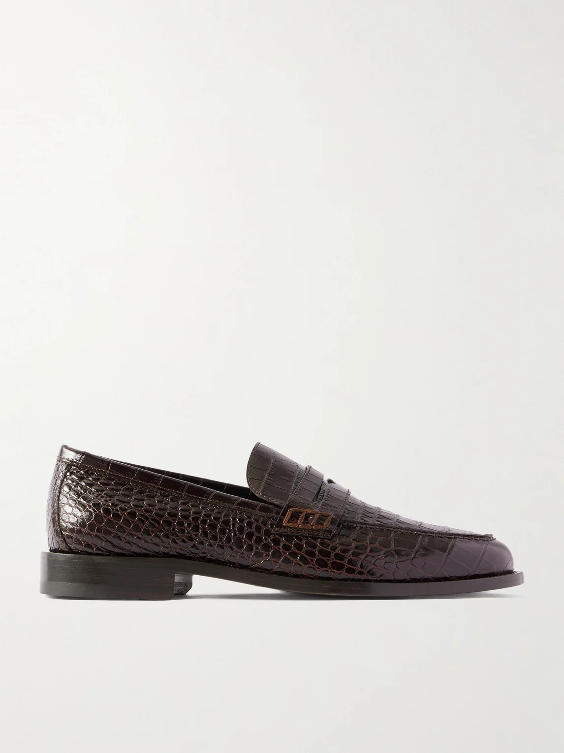 Perry Croc-Effect Leather Loafers - 1