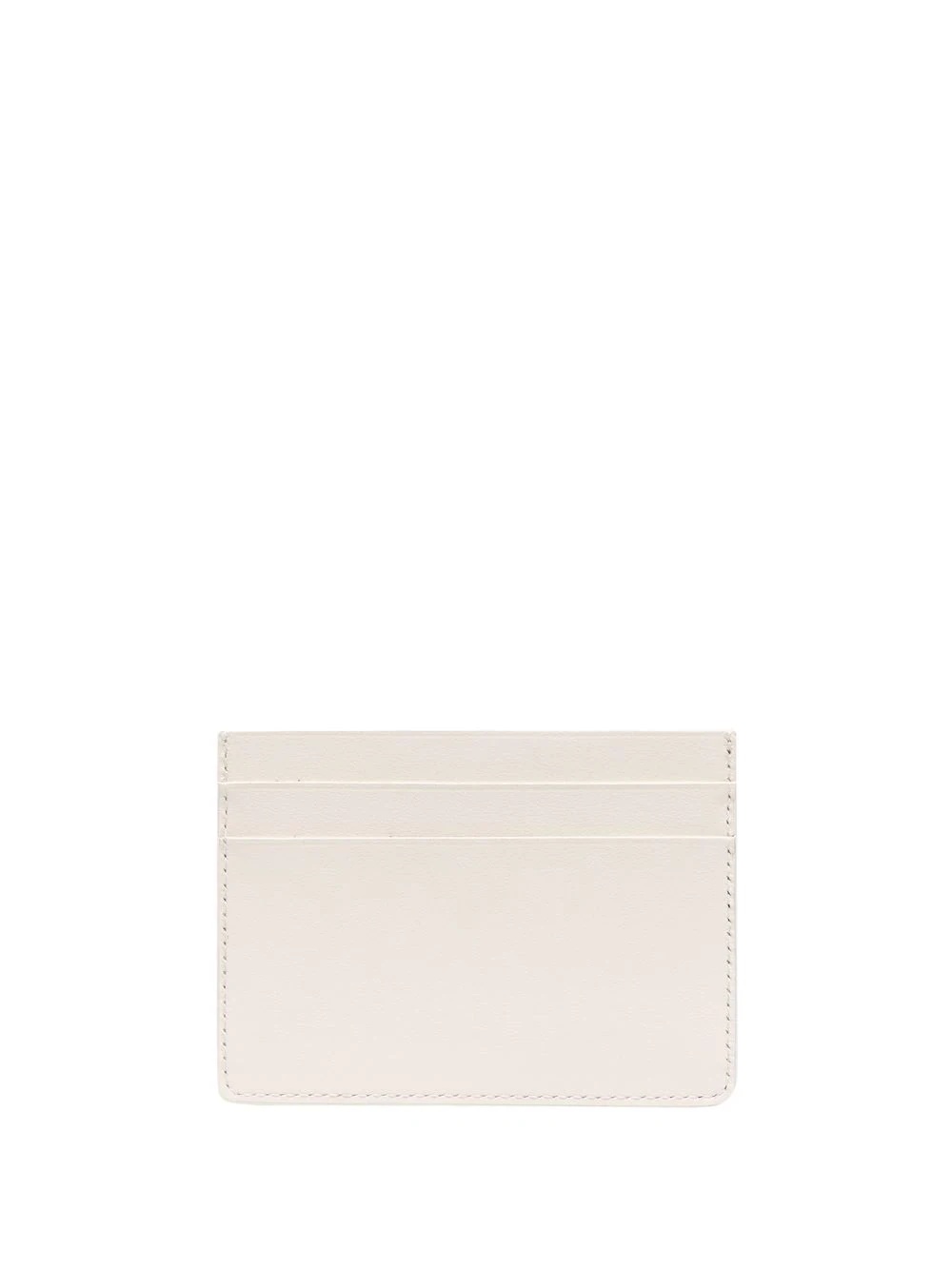 engraved-logo leather cardholder - 2