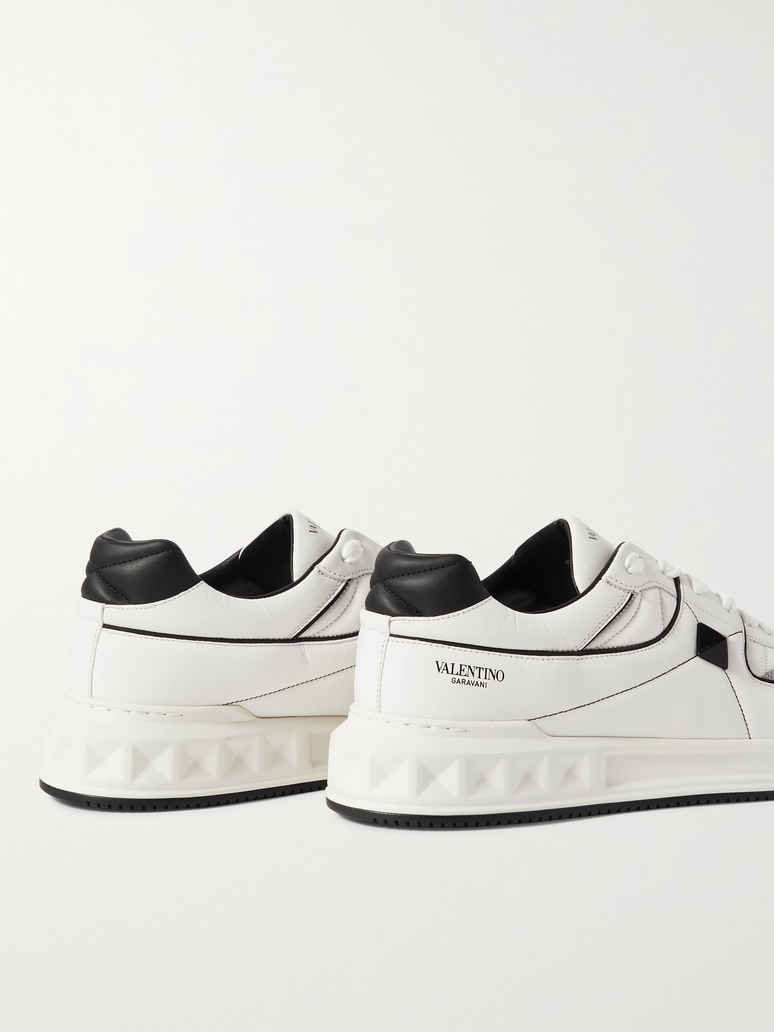 Valentino Garavani Roman Stud Quilted Leather Sneakers - 5