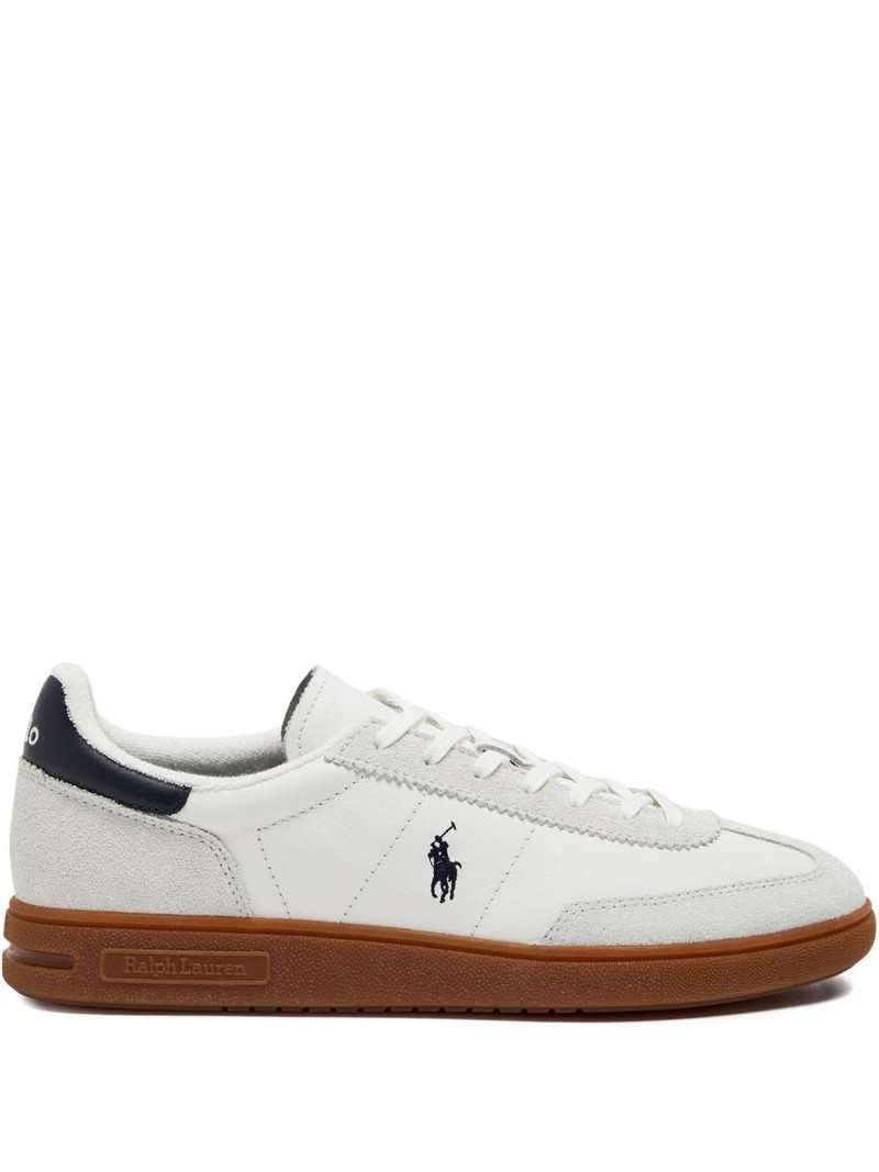 logo-embroidered low-top sneakers 1