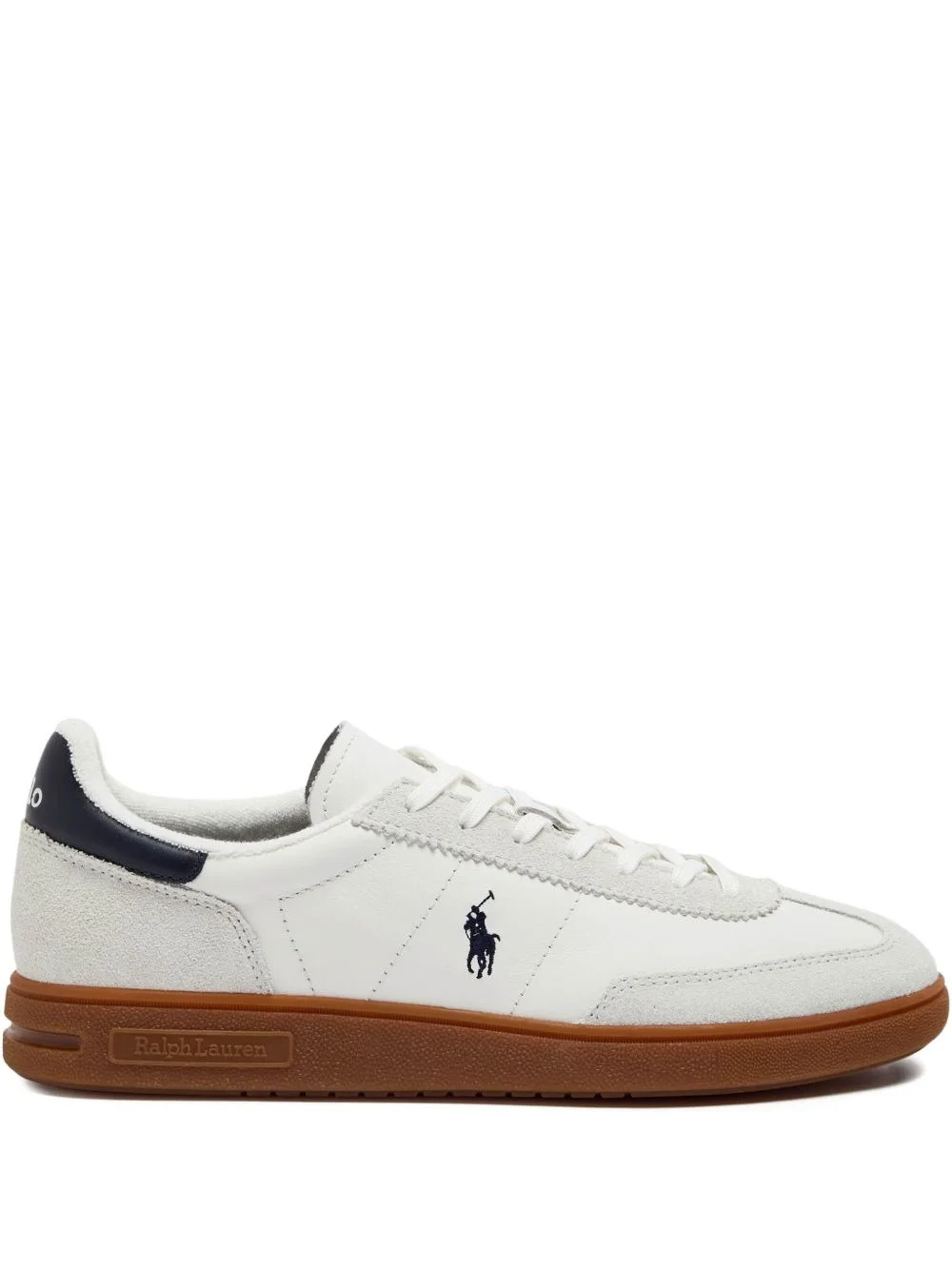 logo-embroidered low-top sneakers - 1