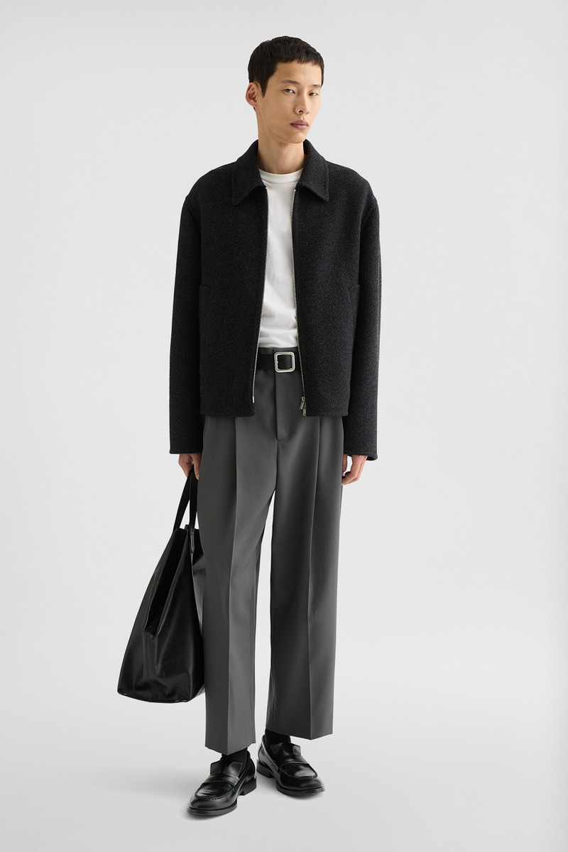 Jil Sander Lightweight Textured Wool Blouson outlook