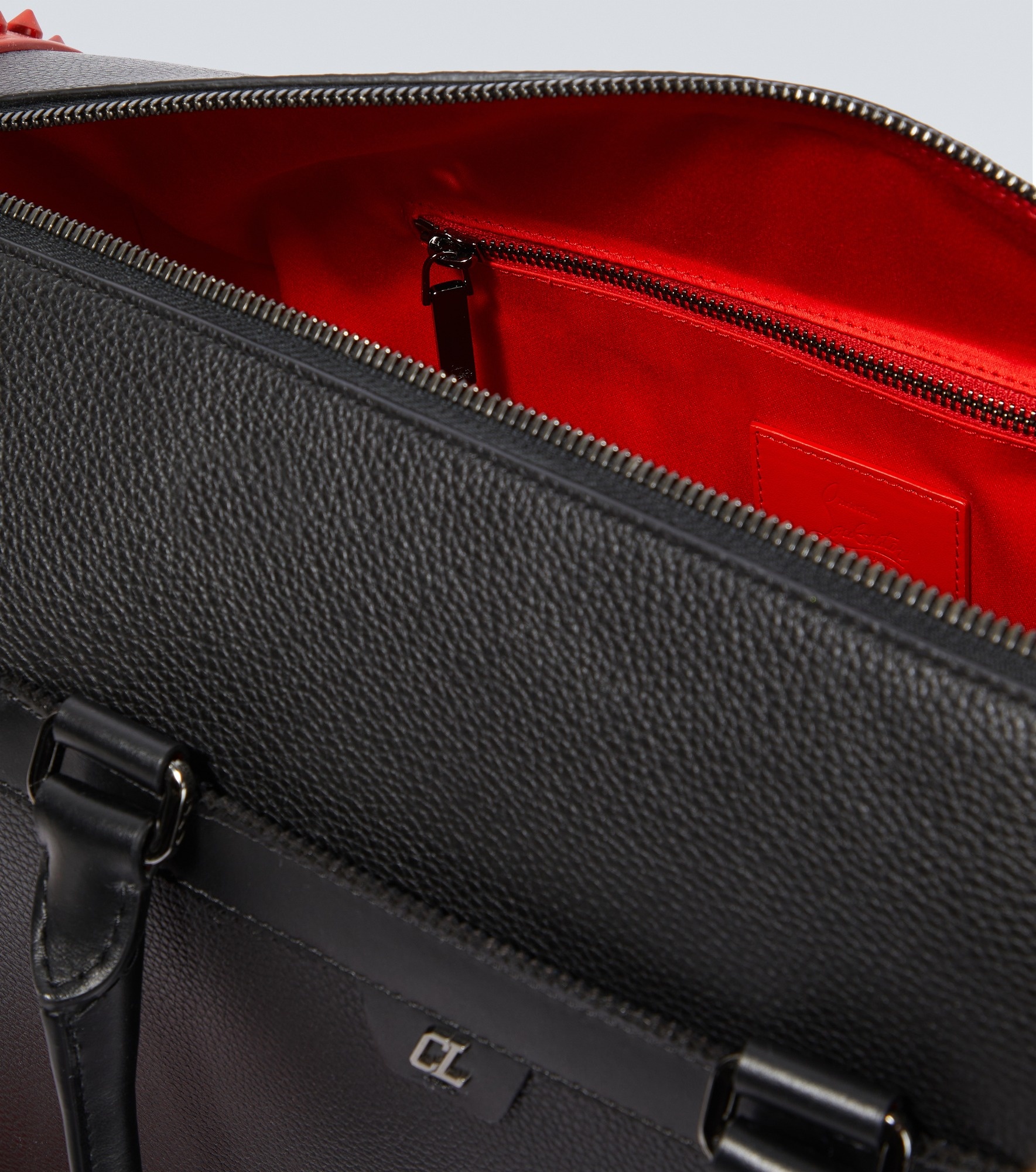 Sneakender spiked leather duffel bag - 4