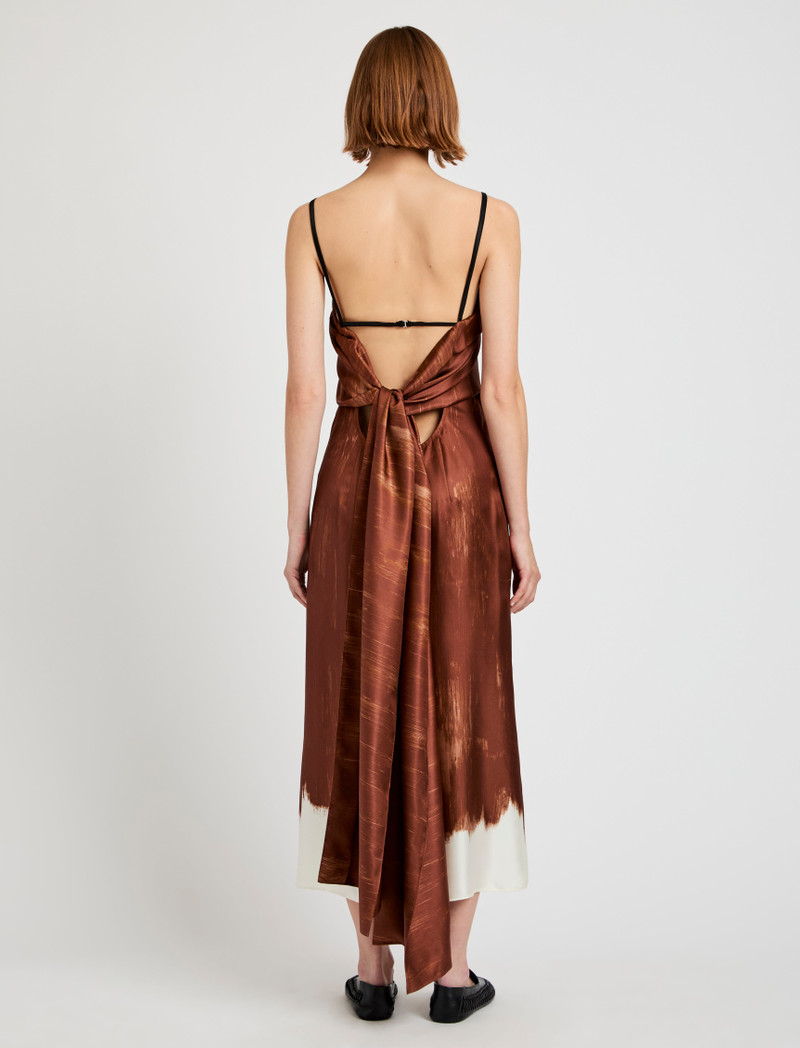 Wilma Dress in Double Printed Silk Twill 8