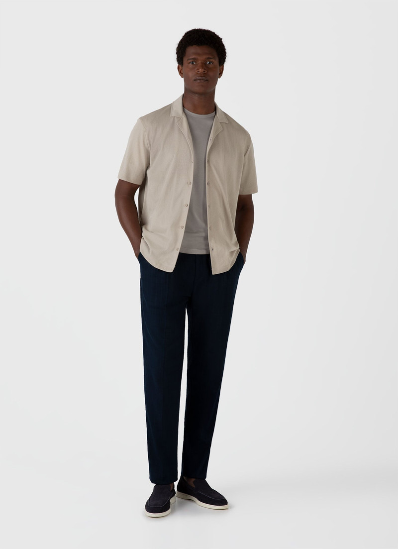 Sunspel Riviera Camp Collar Shirt outlook