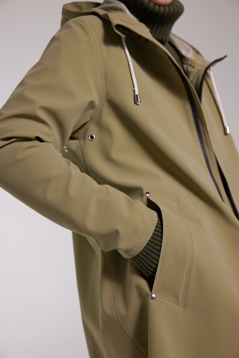 Mosebacke Lightweight Matte Zip Raincoat Aloe 3
