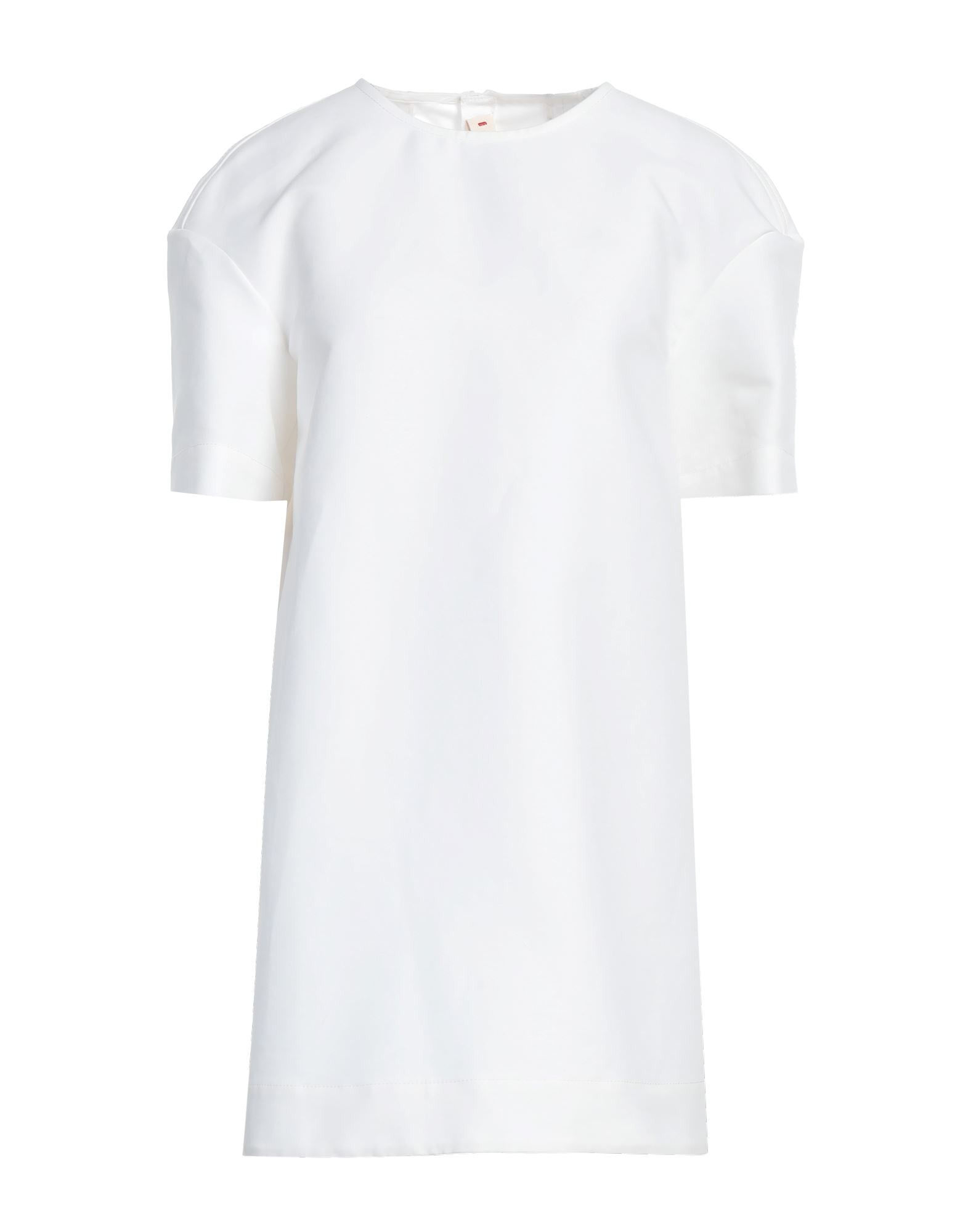 White Women's Short Dress - 1