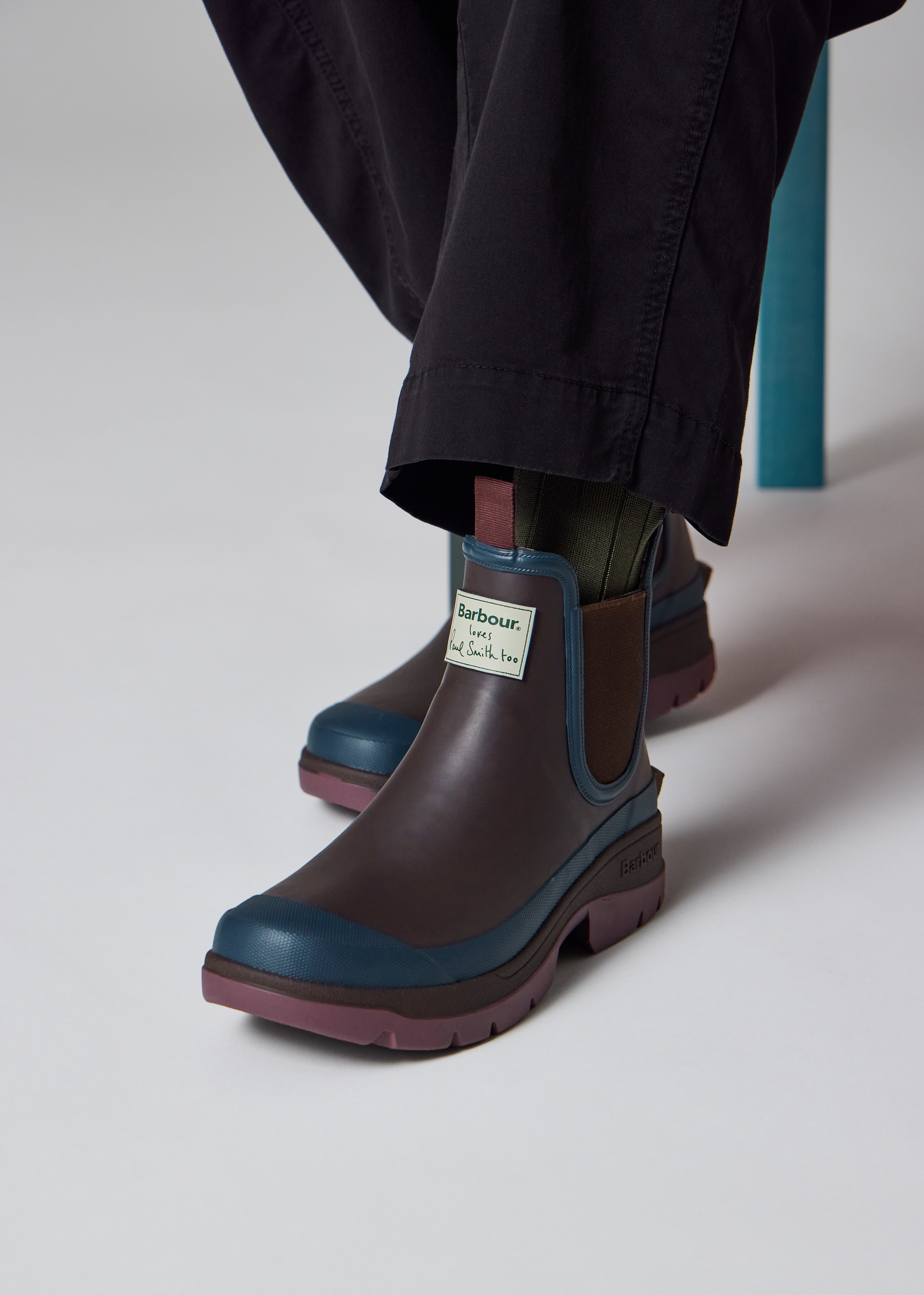 Paul Smith loves Barbour - Rustic Ankle Wellingtons - 7