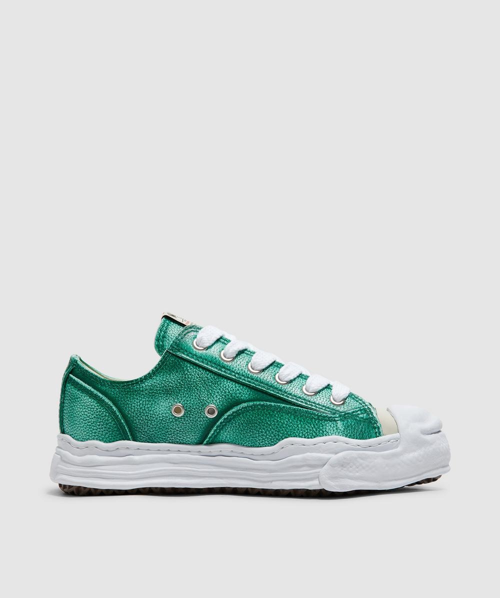 Hank low brushed shrink leather sneaker - 3