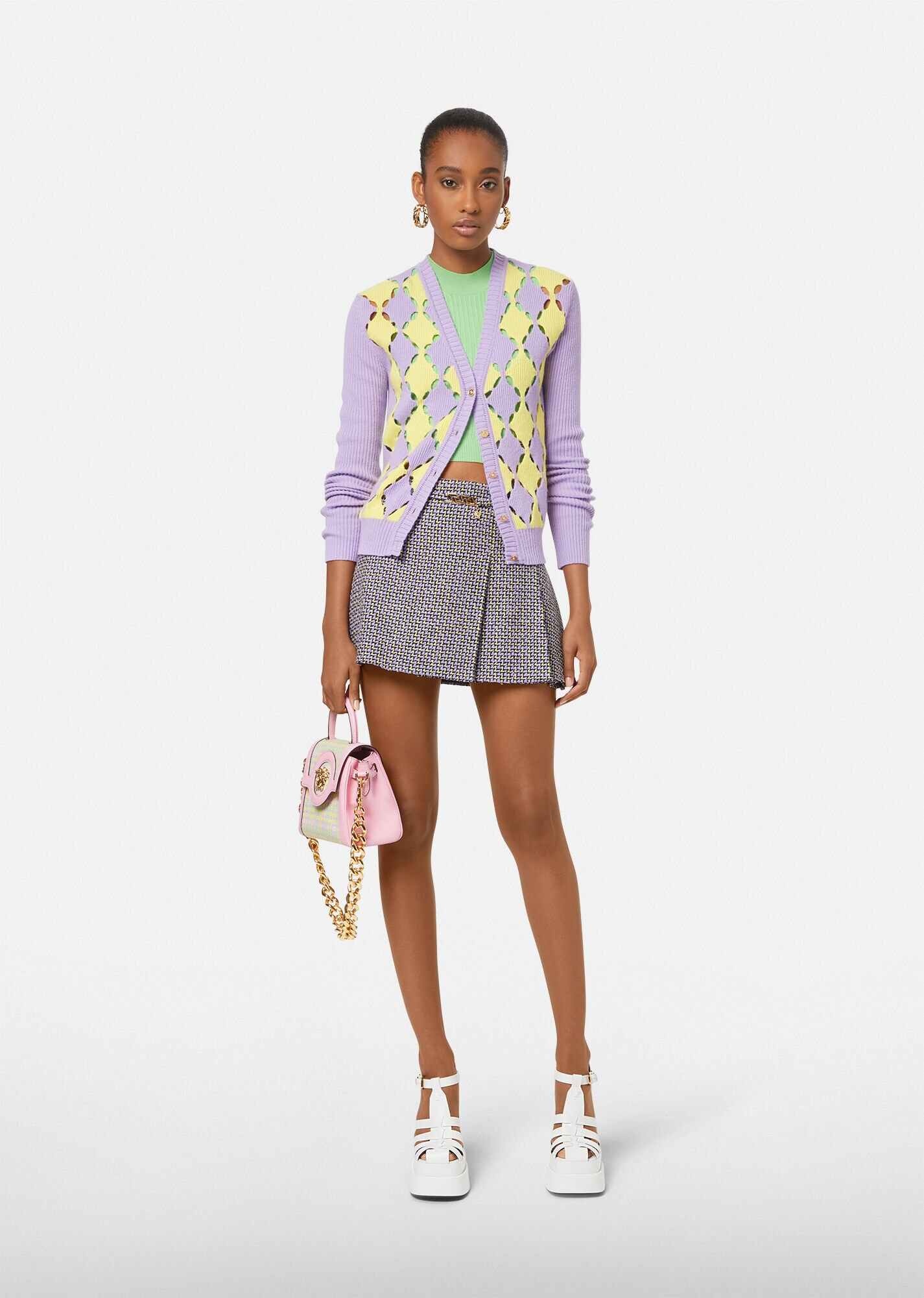 La Greca Tweed Mini Skirt - 4