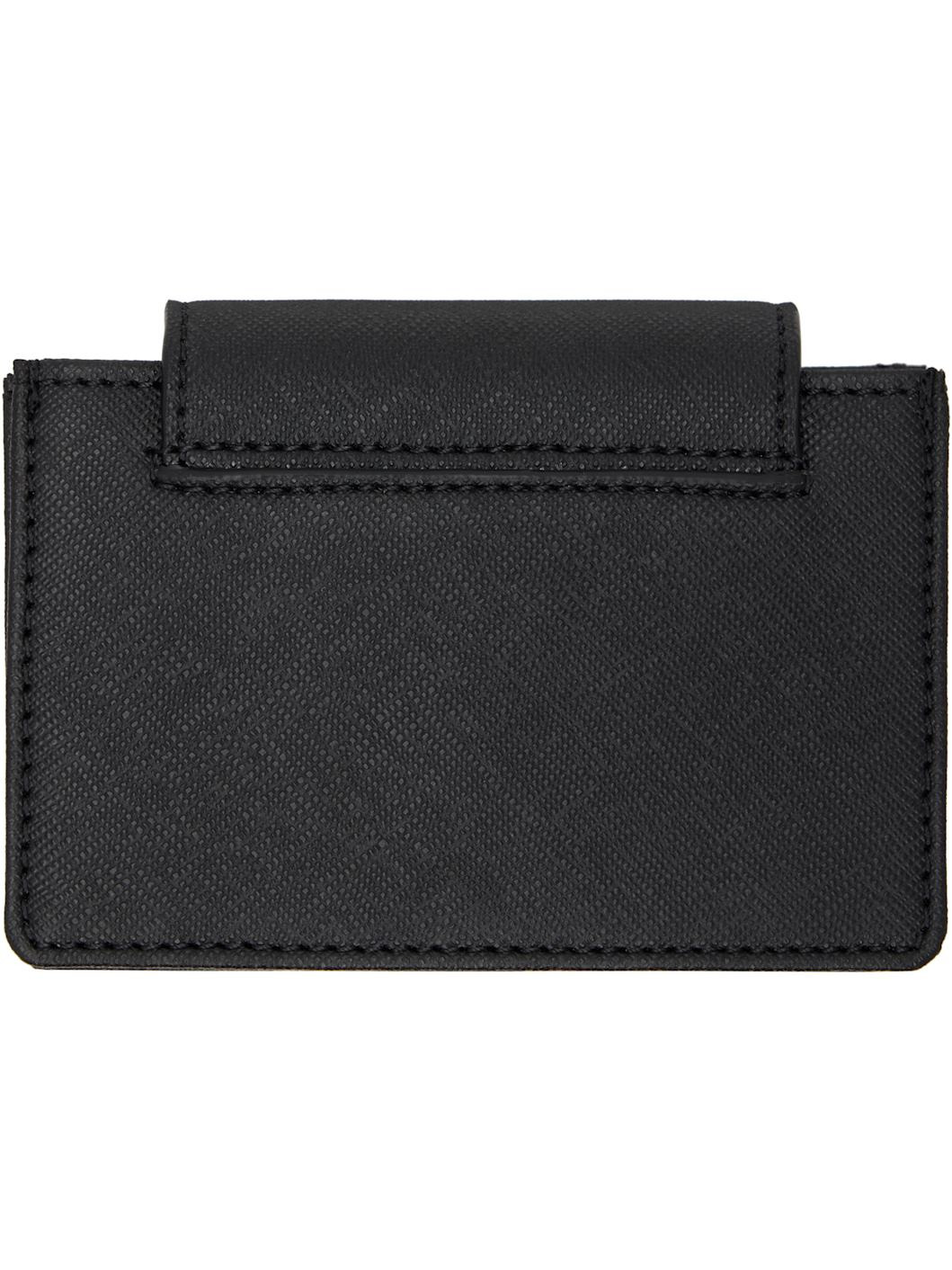 Black Flap Card Holder - 2