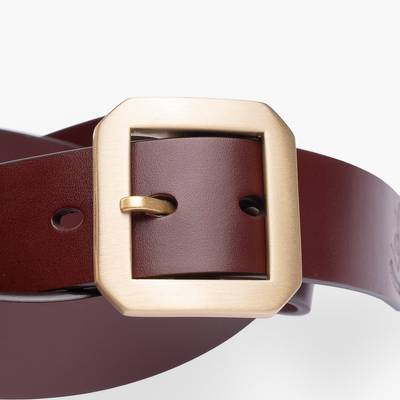 Iron Heart OGL-BELT-FULL-SPGAR-TAN OGL Single Prong Garrison Buckle Leather Belt - Tan outlook