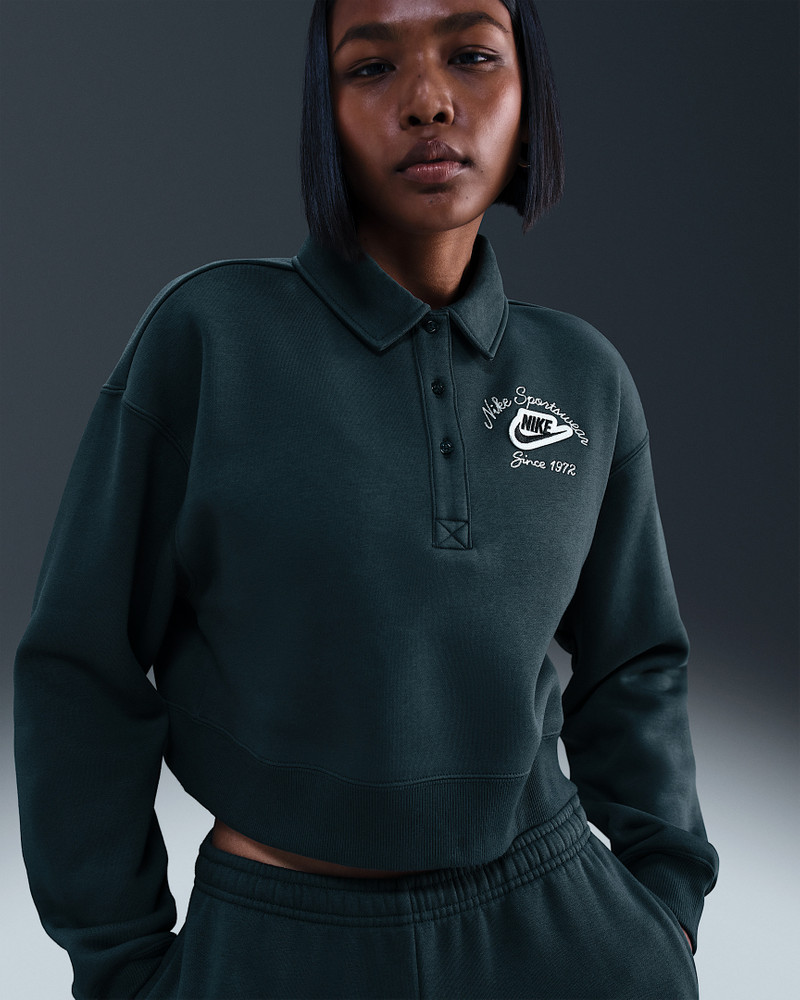 Nike Sportswear Phoenix Fleece Women's Loose Collared Pull-Over Top 1