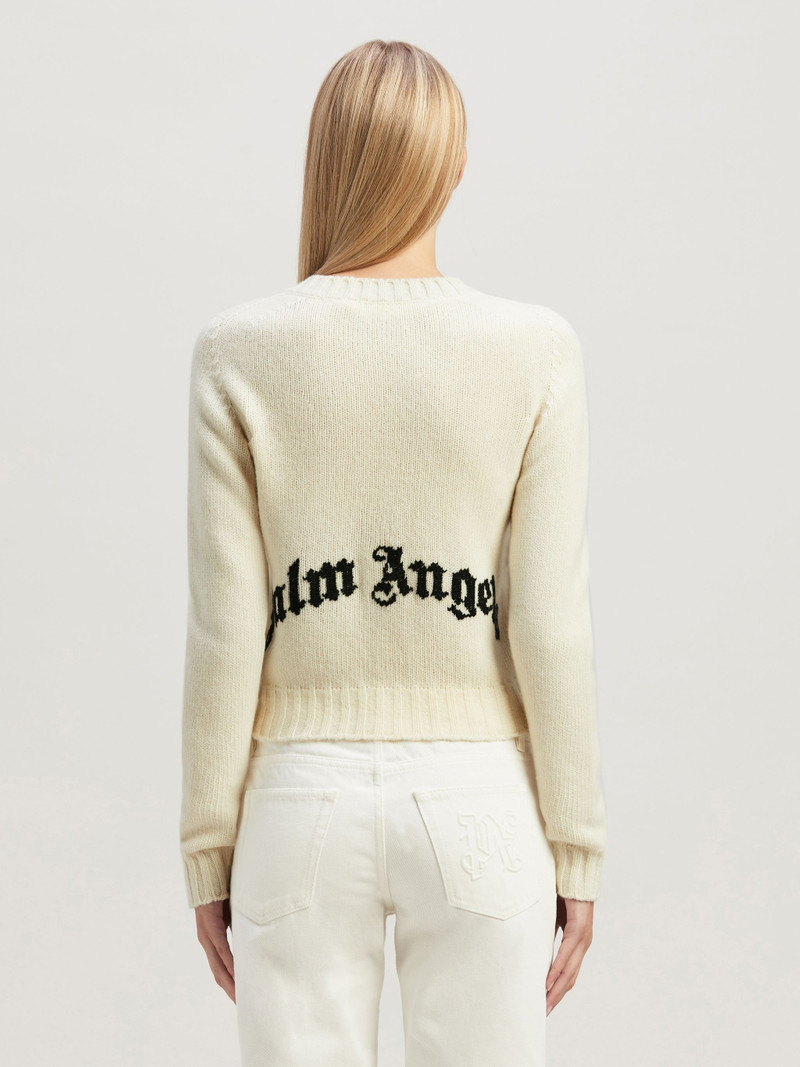 Curved Logo Cardigan 5