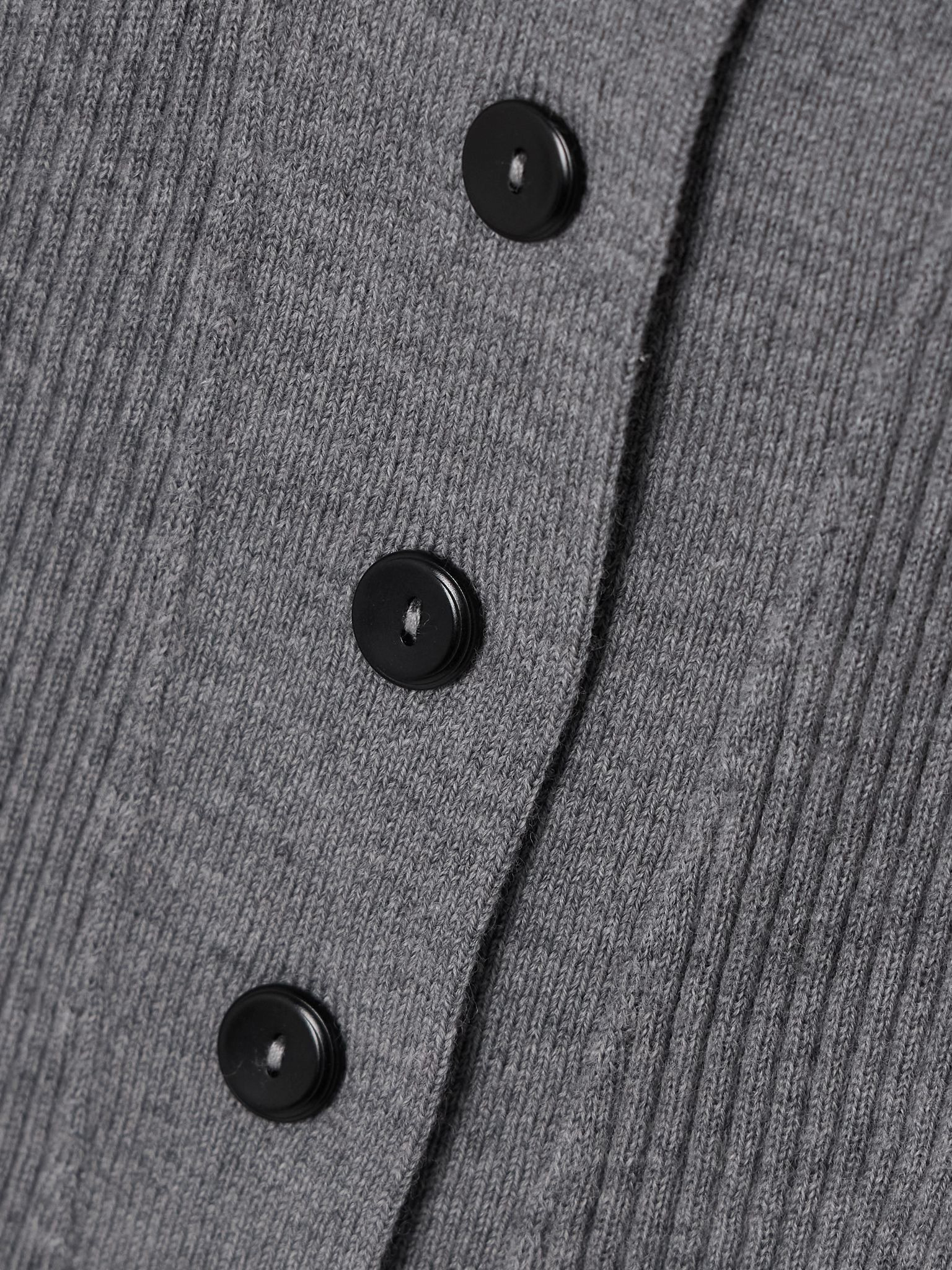 Ribbed merino wool bodysuit Gray - 5
