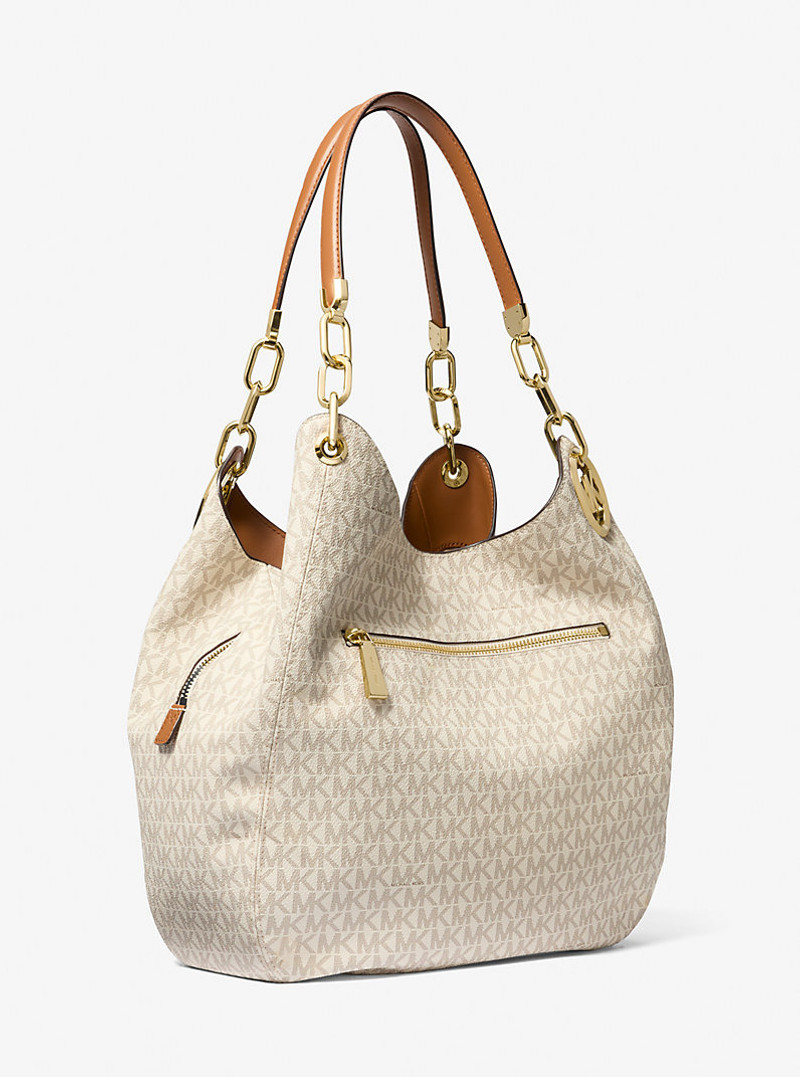 Lillie Large Signature Logo Shoulder Bag 3