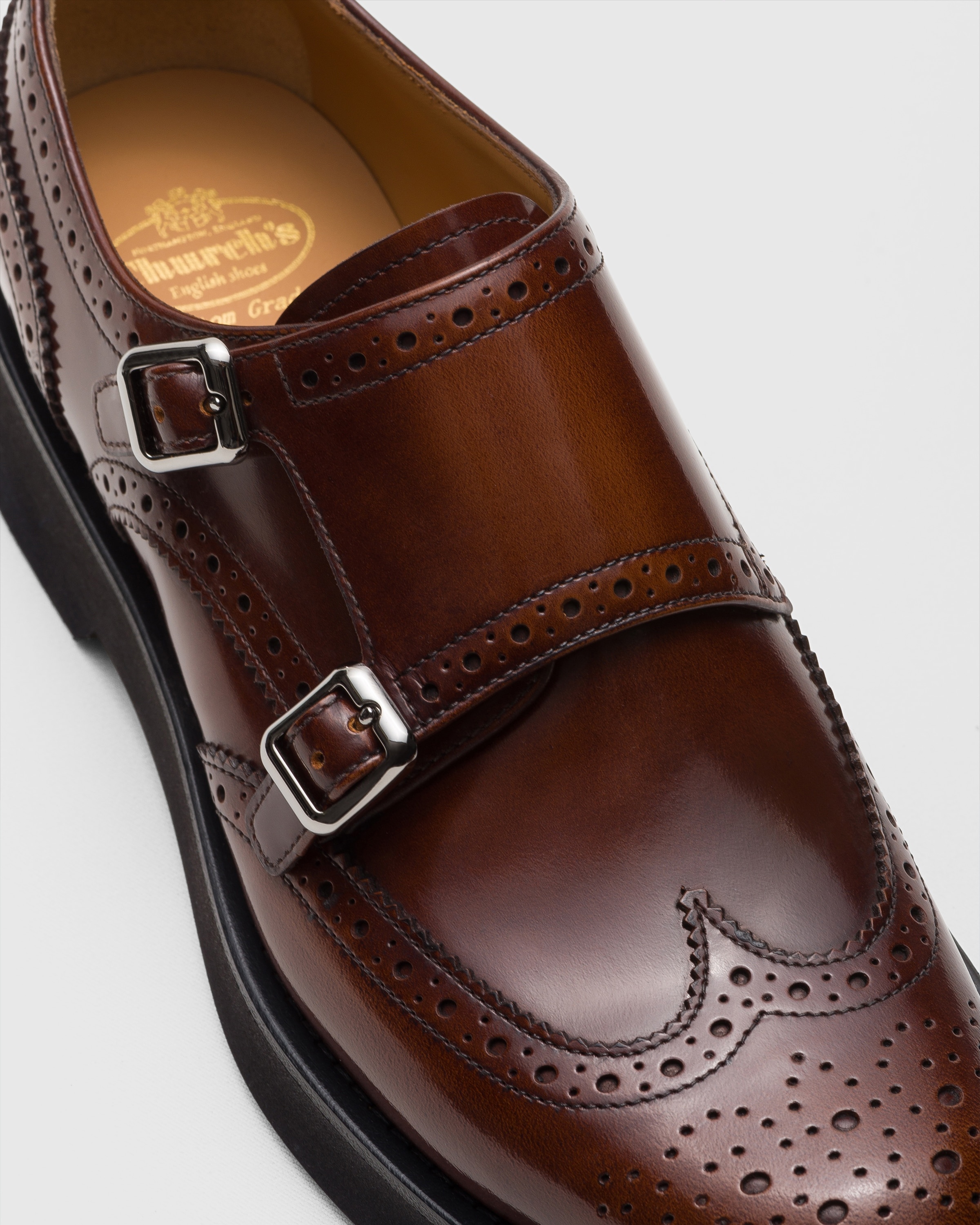 Polished Fumé Monk Strap - 3