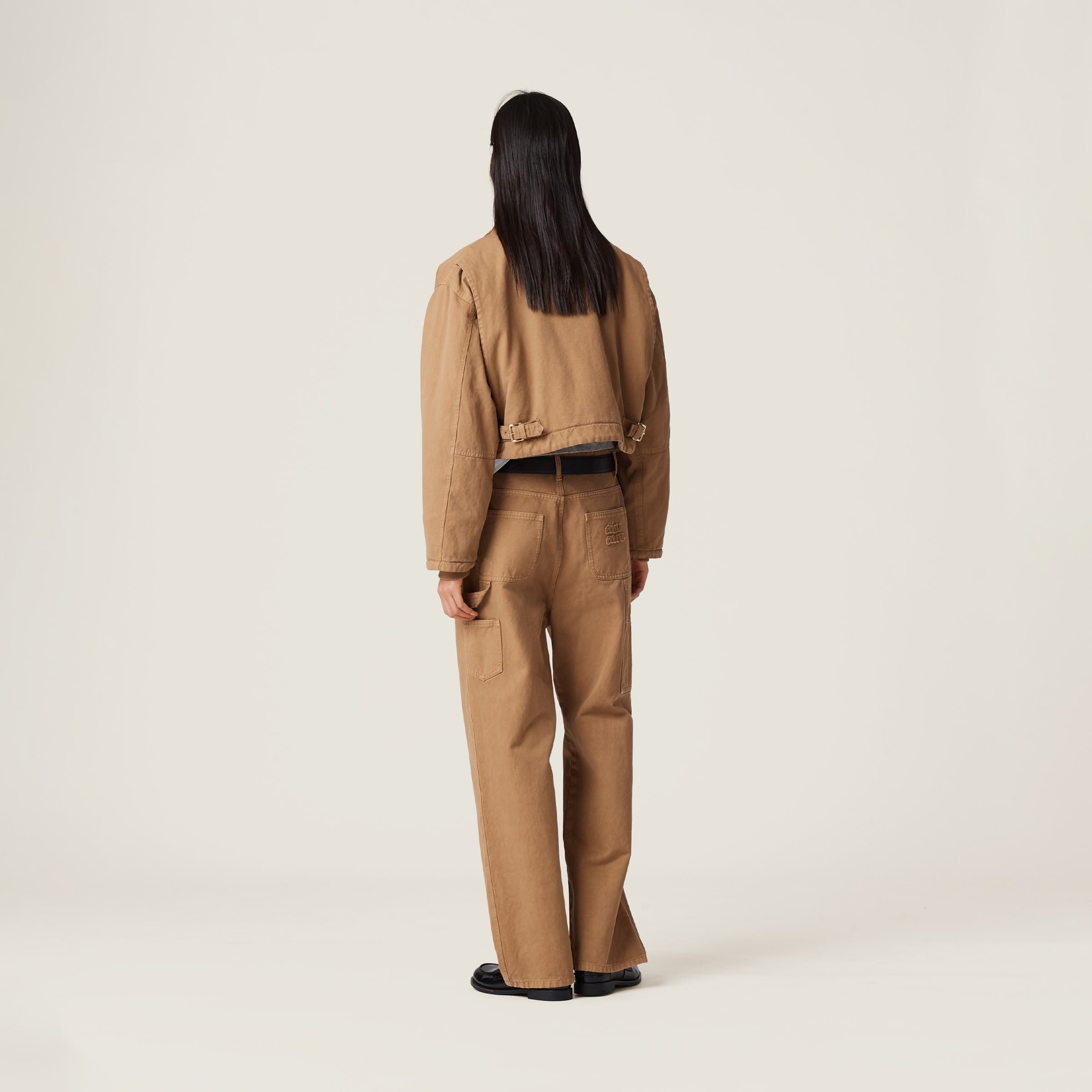 Garment-dyed gabardine blouson jacket - 3