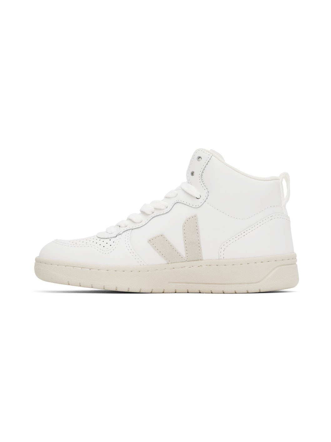 White V-15 Leather Sneakers - 3