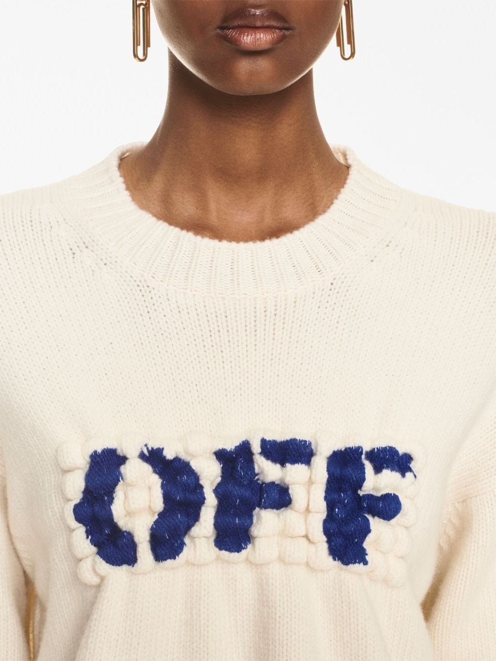 OFF-logo wool jumper - 5