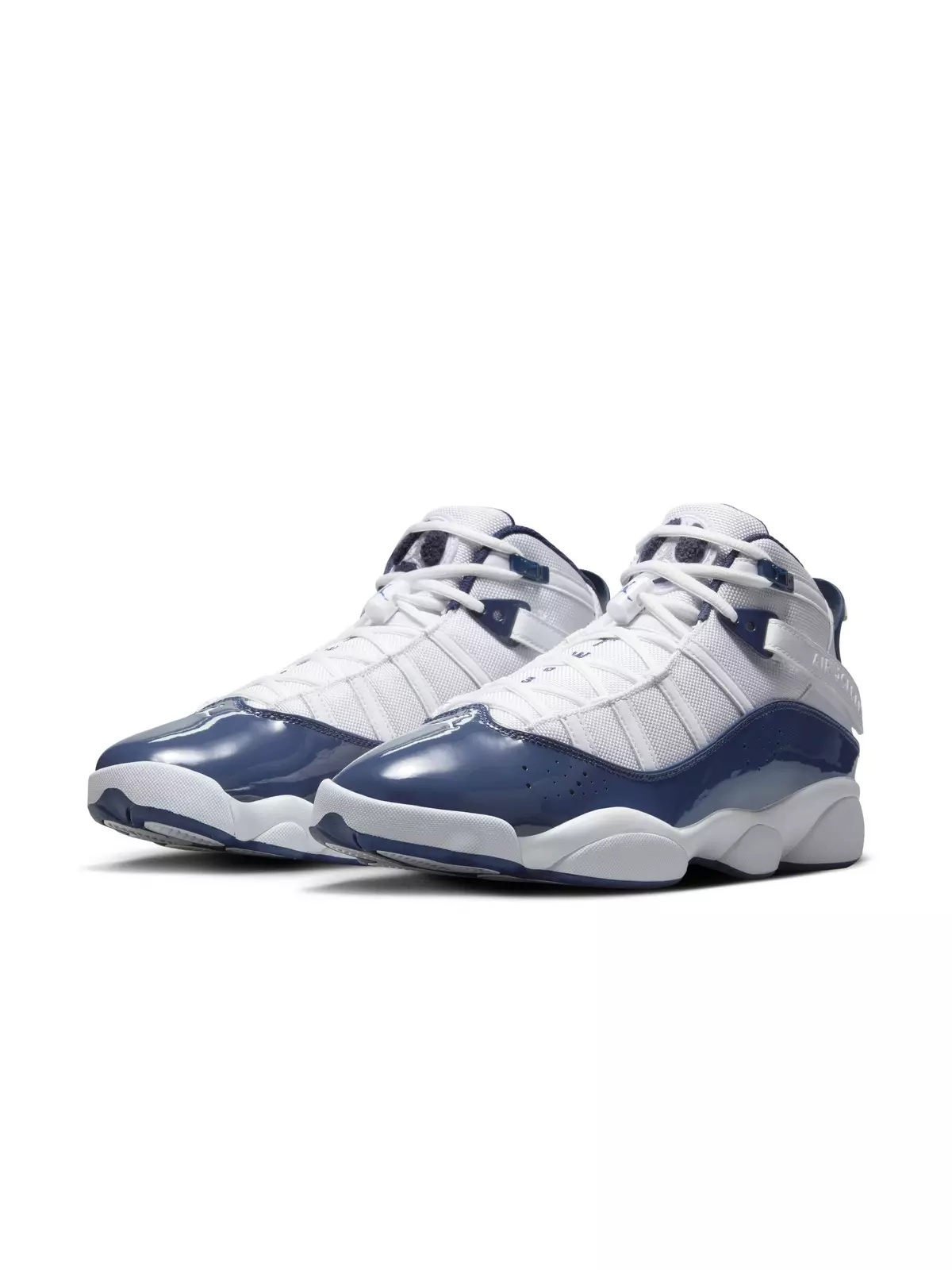 6 Rings "White/Midnight Navy/Neutral Grey" Men's Shoe - 5