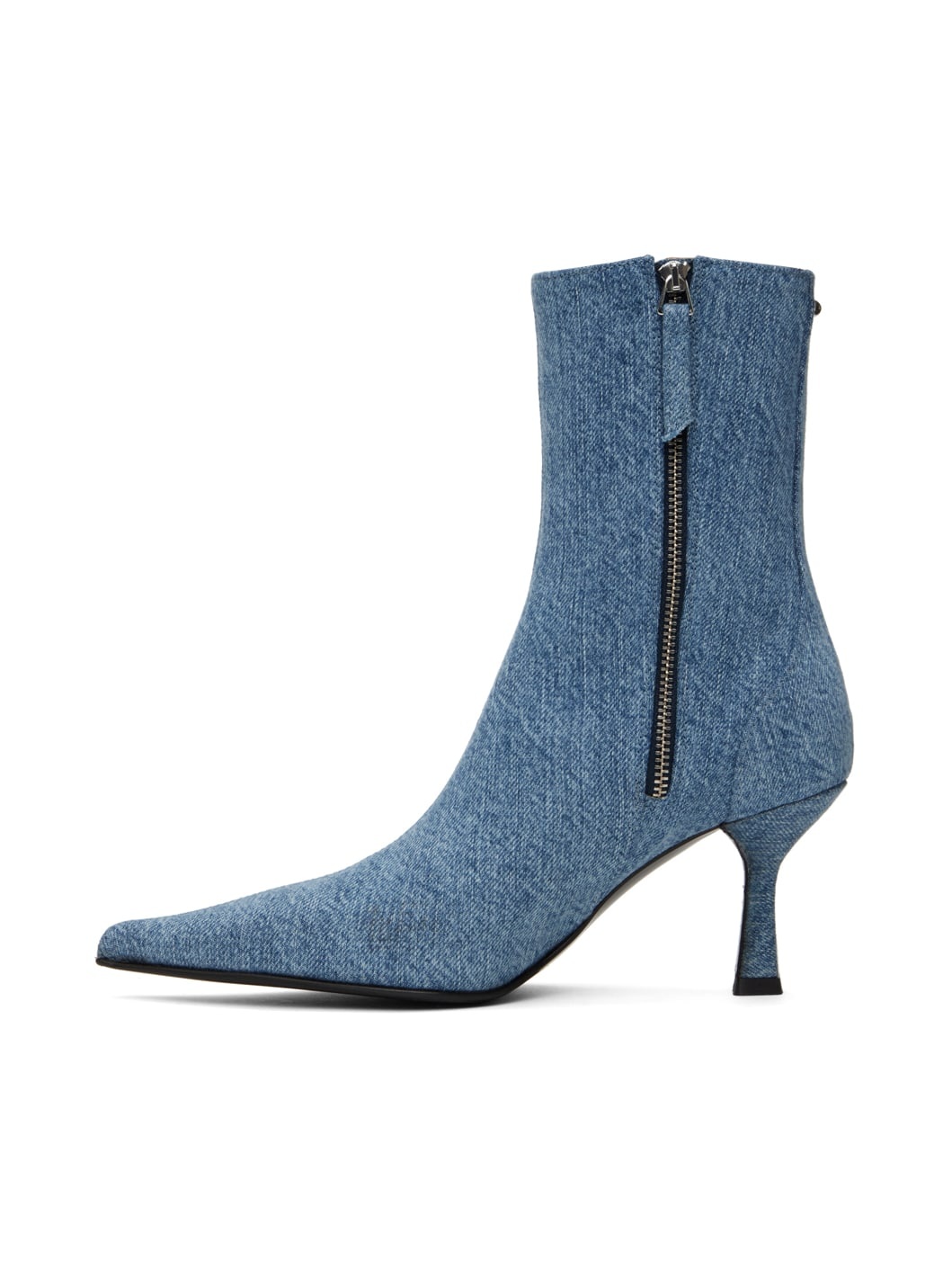 Blue Slim Denim Boots - 3