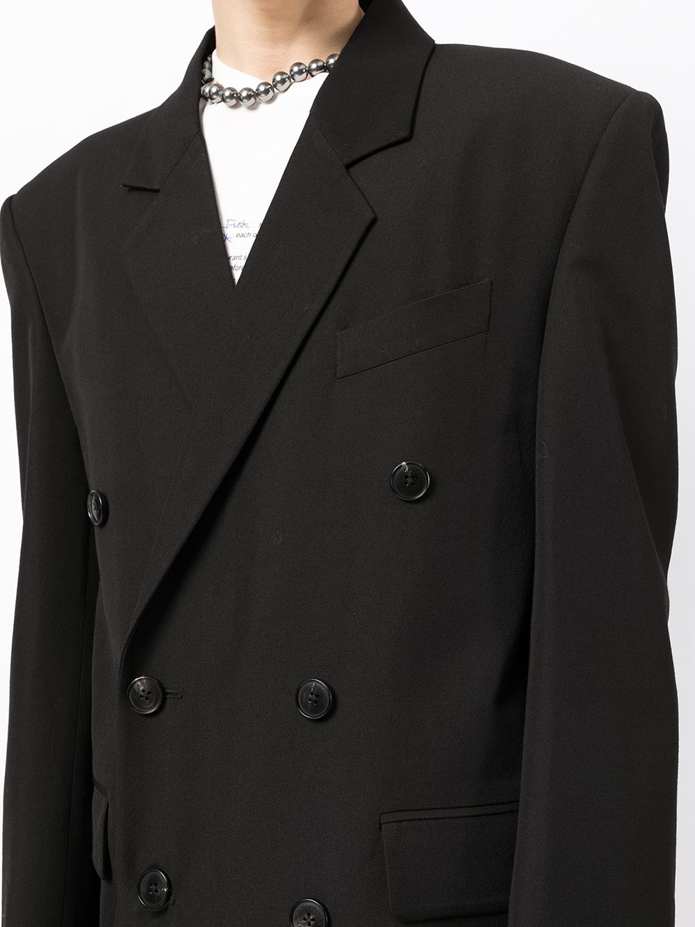 black wool coat - 5