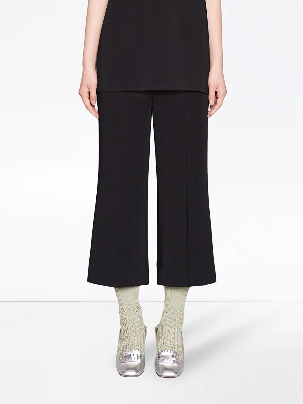 Viscose culotte pant with Web - 3