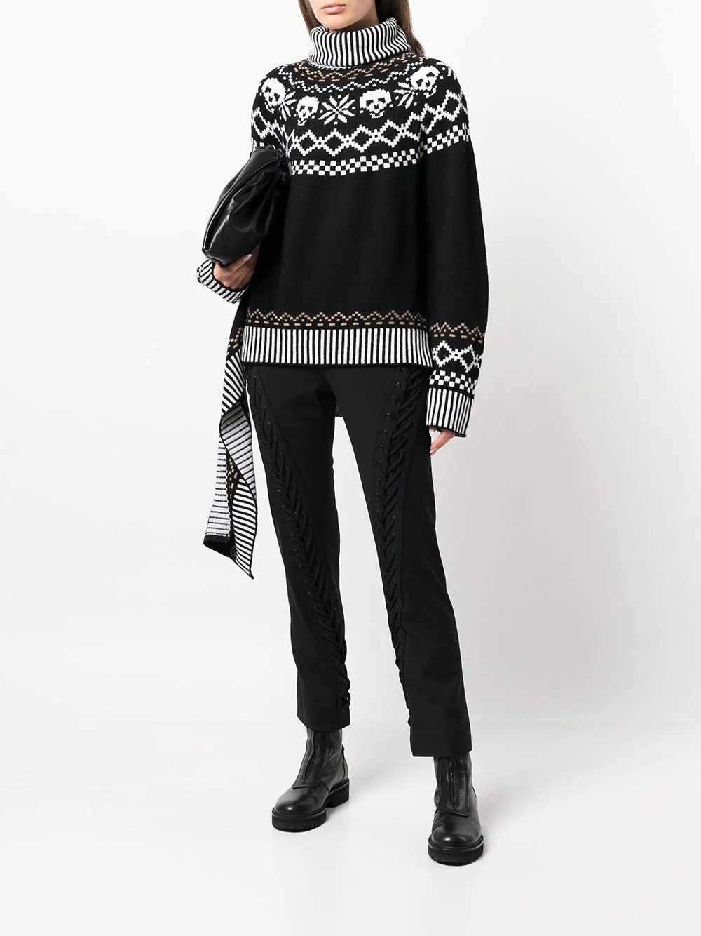 wool intarsia-knit roll-neck jumper - 2
