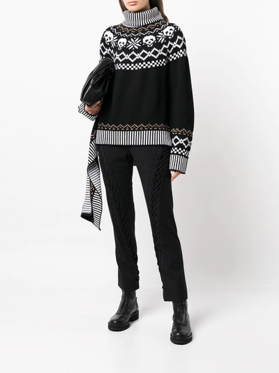 Monse wool intarsia-knit roll-neck jumper outlook