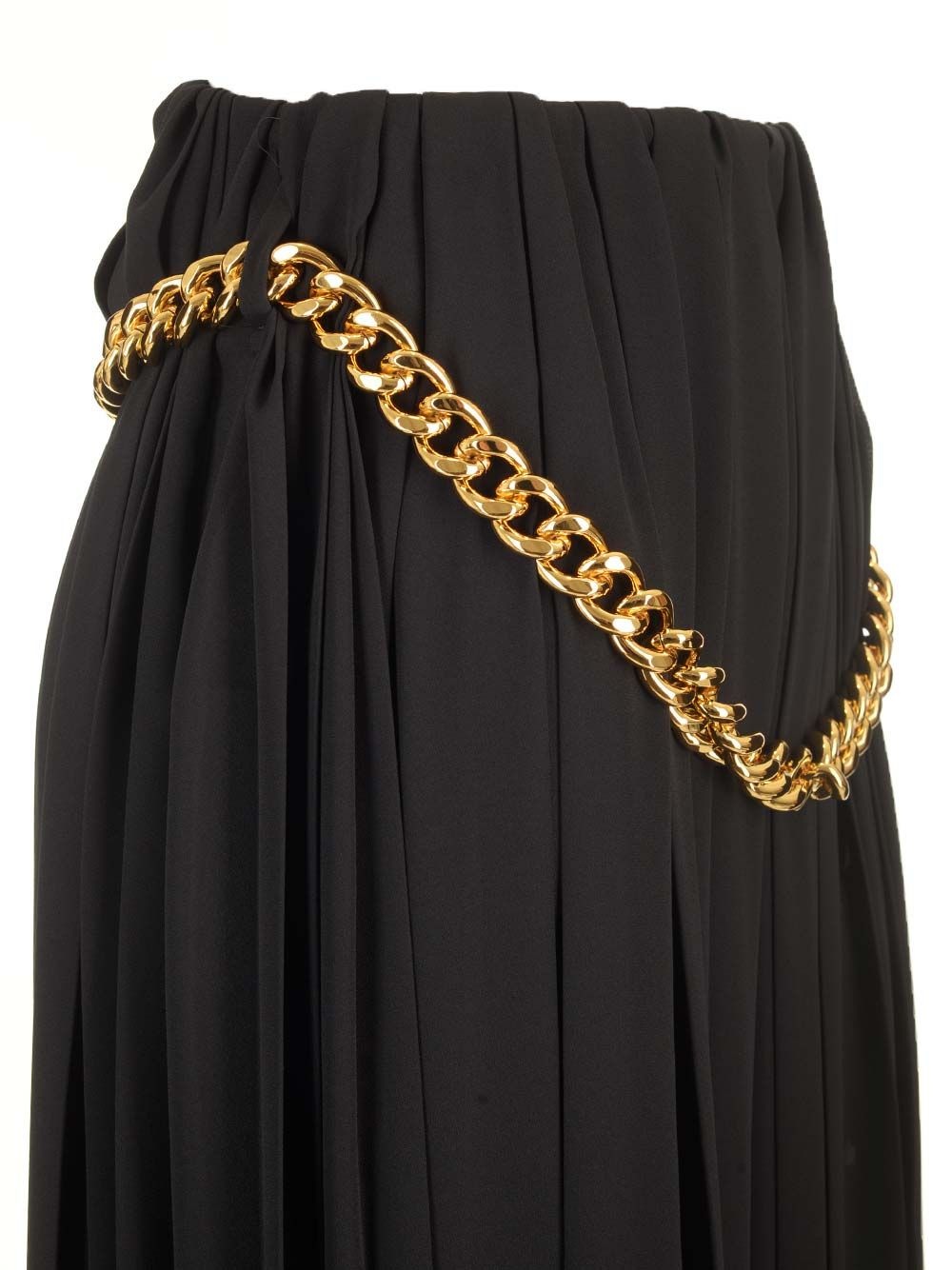 Technical Crepe Pleated Skirt Skirts Black - 4