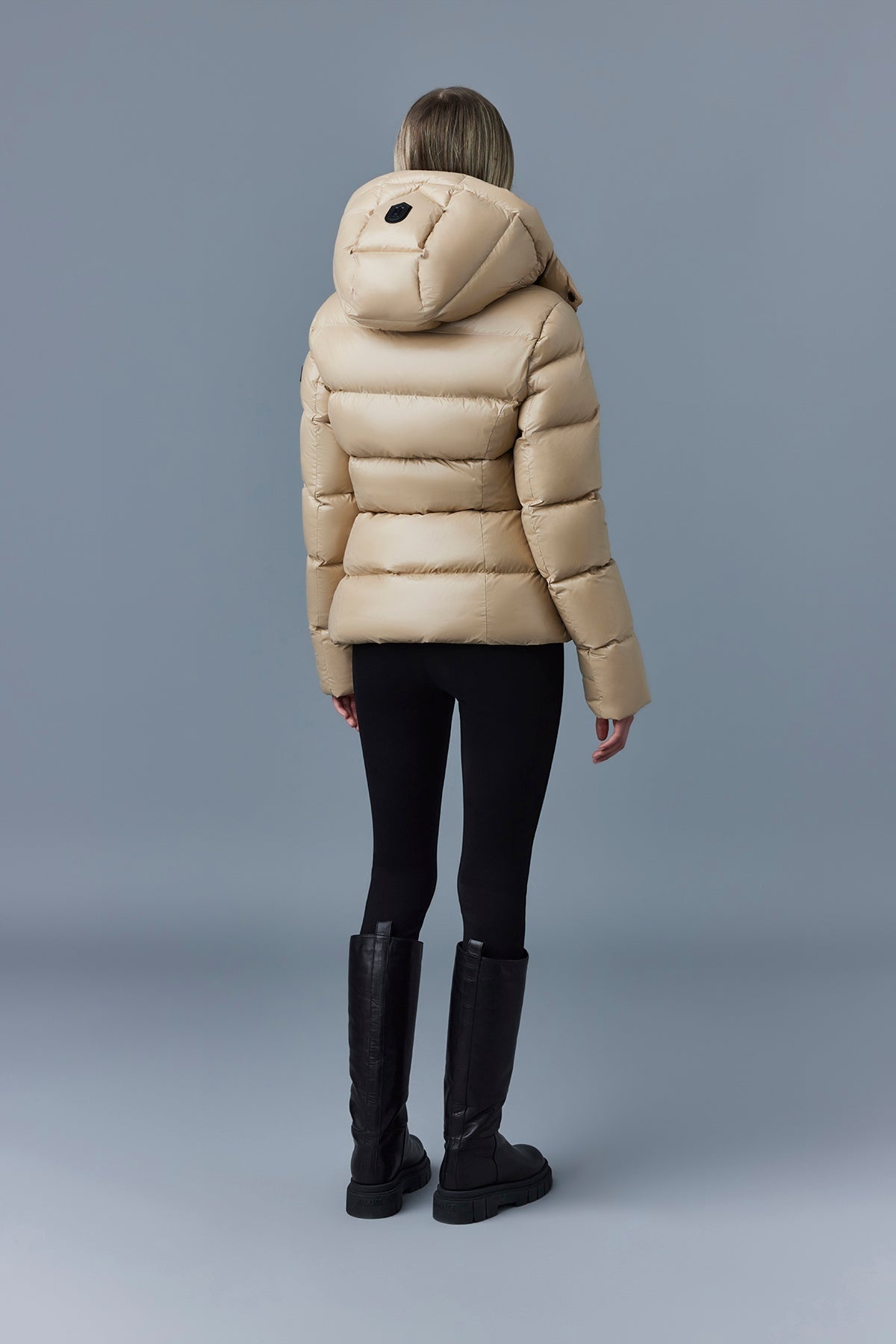 MADALYN lustrous light down jacket with hood for ladies - 4