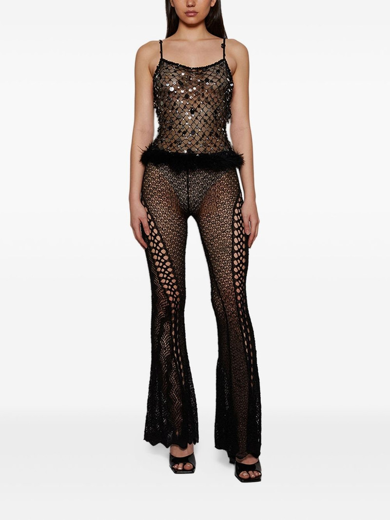 ROBERTA EINER sequin-embellished top outlook